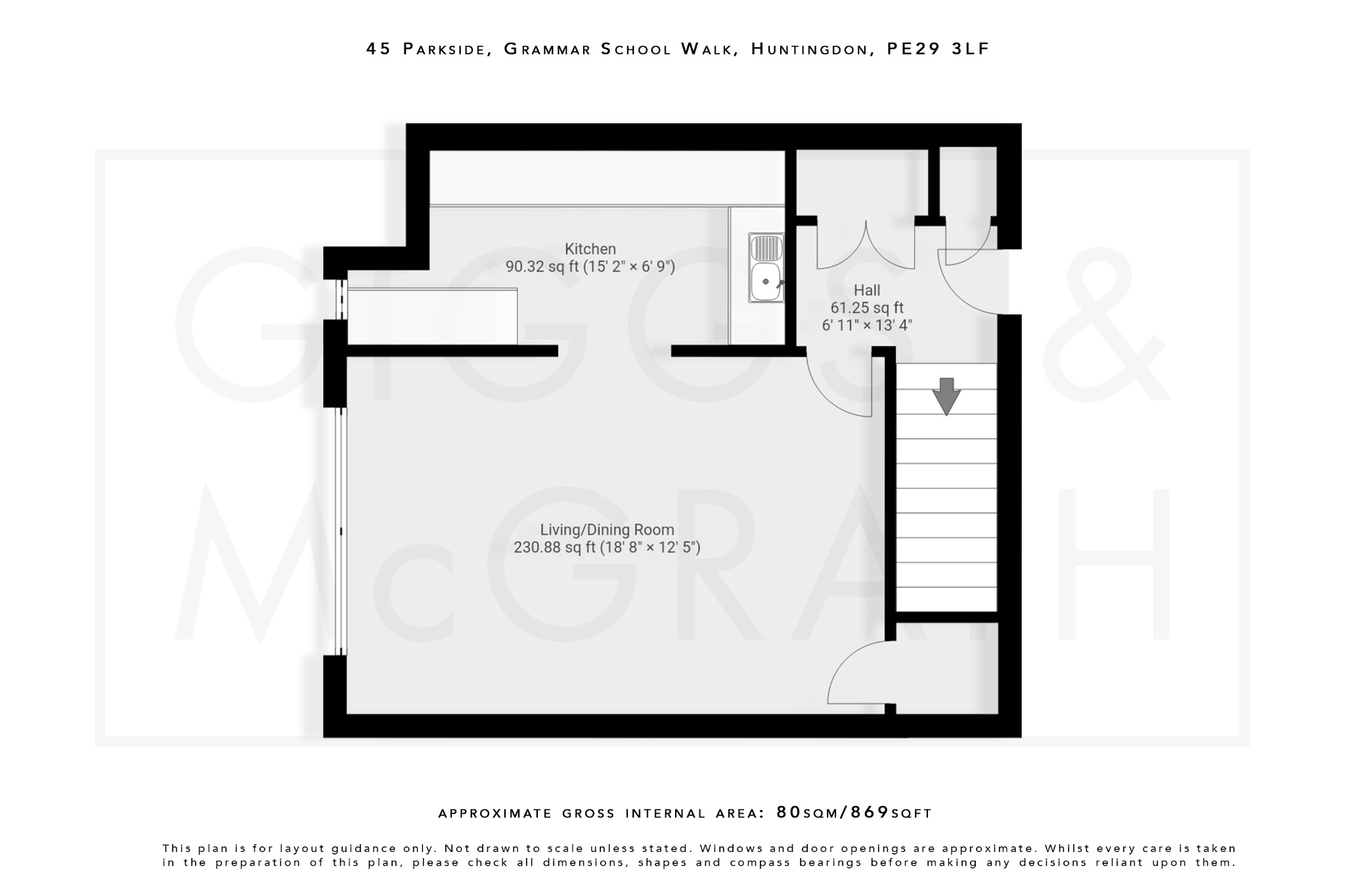 2 bed maisonette for sale in Grammar School Walk, Huntingdon - Property Floorplan