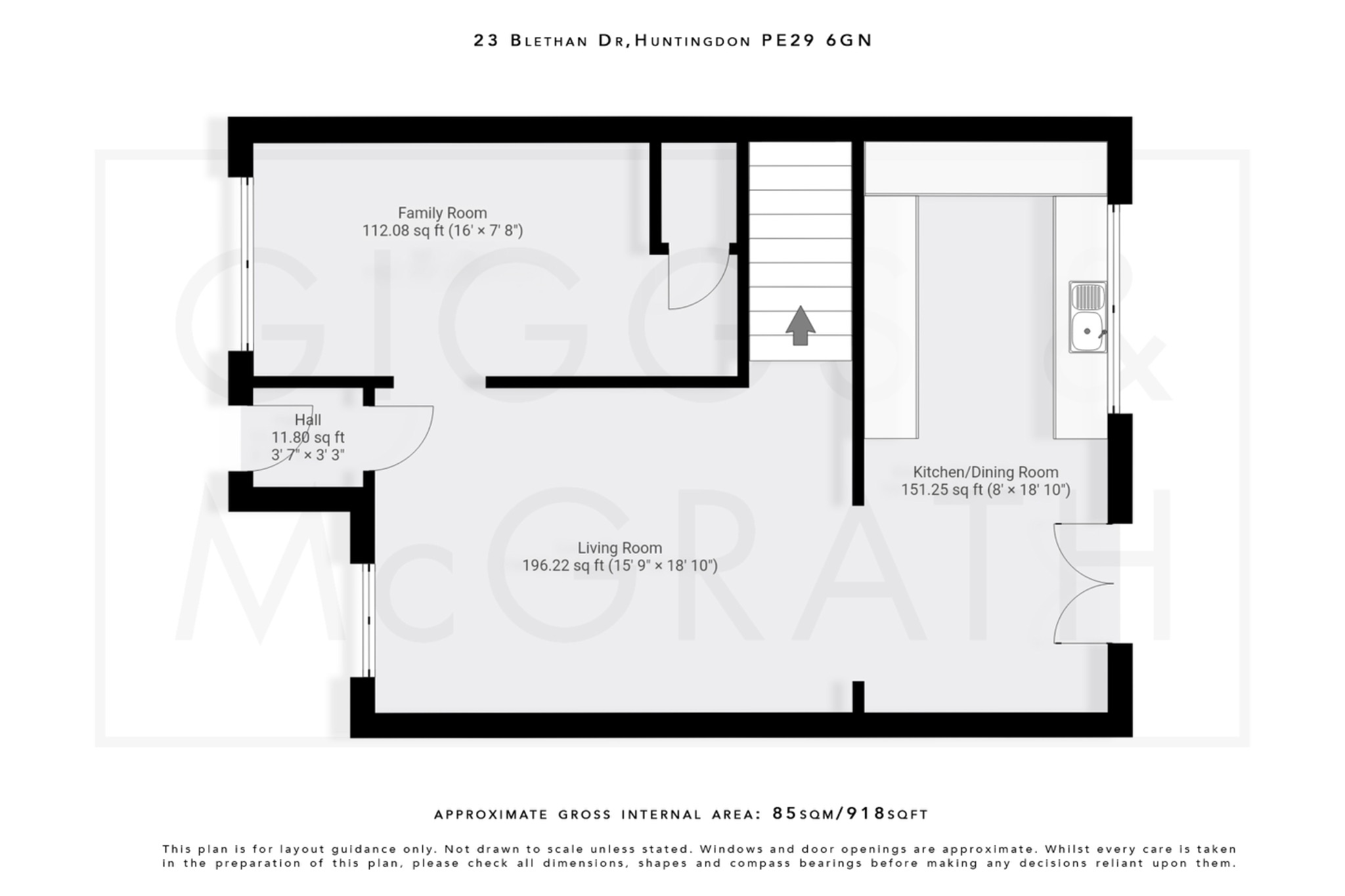 3 bed semi-detached house for sale in Stukeley Meadows, Cambridgeshire - Property Floorplan