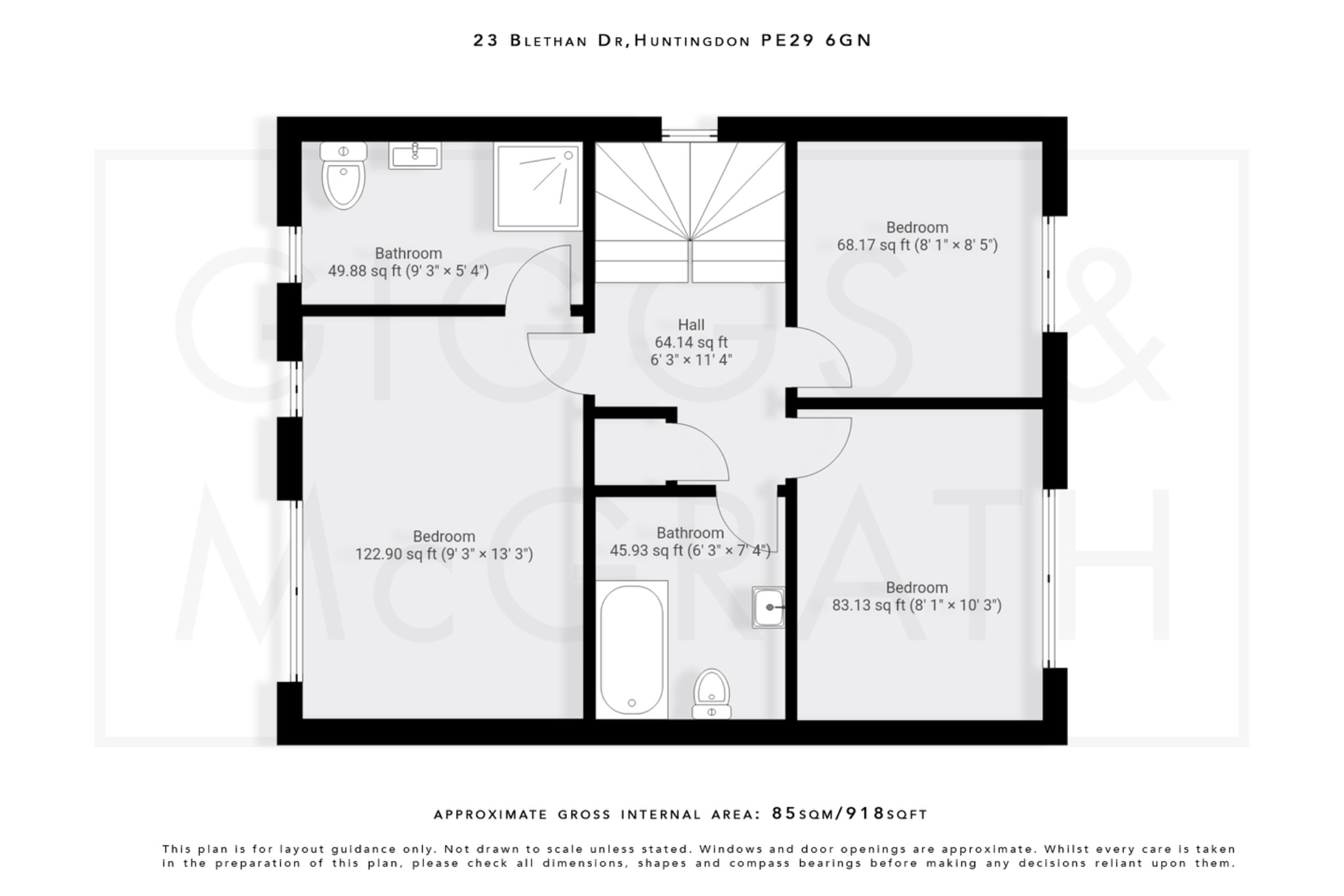 3 bed semi-detached house for sale in Stukeley Meadows, Cambridgeshire - Property Floorplan
