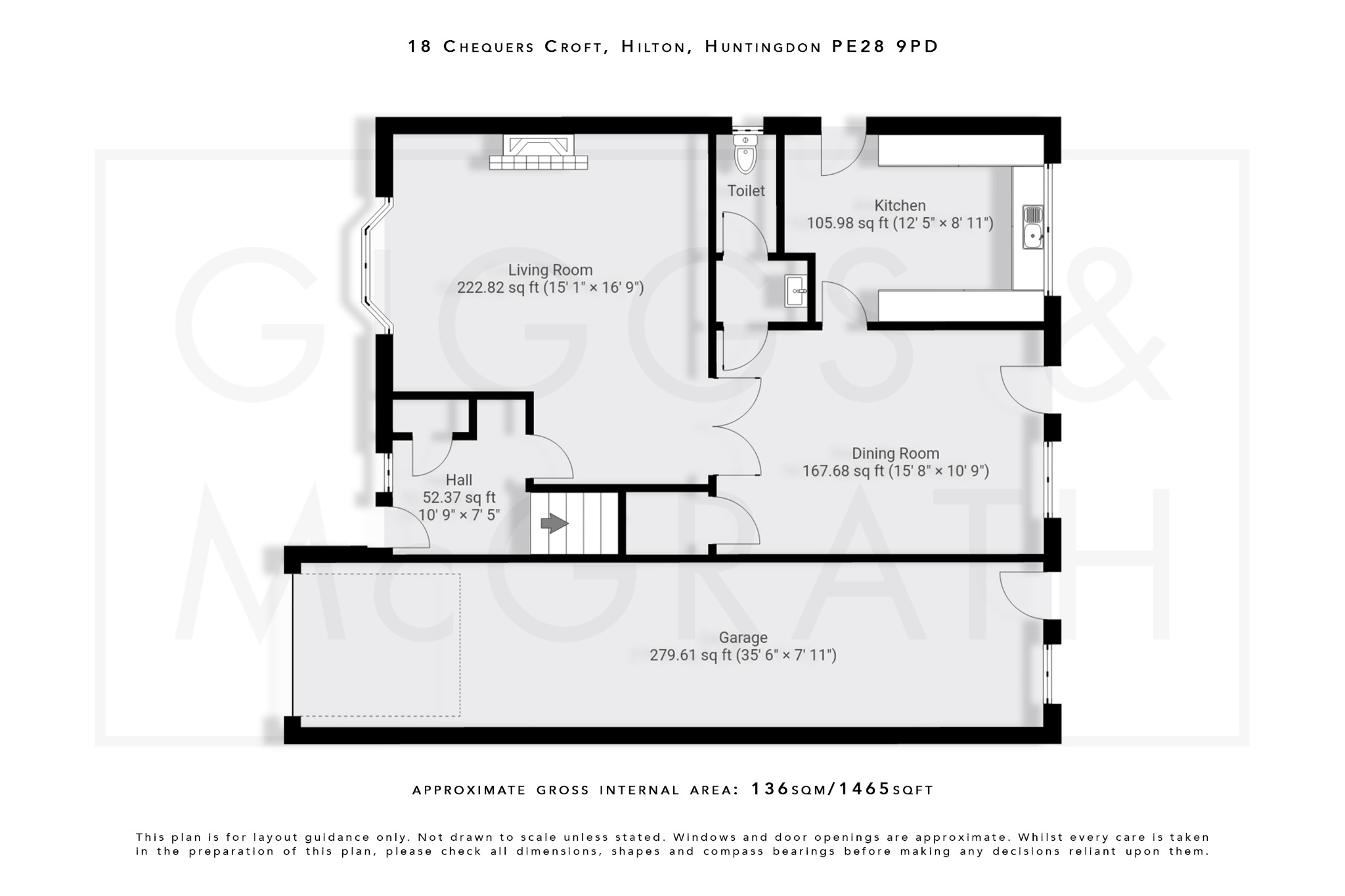 4 bed detached house for sale in Chequers Croft, Cambridgeshire - Property Floorplan