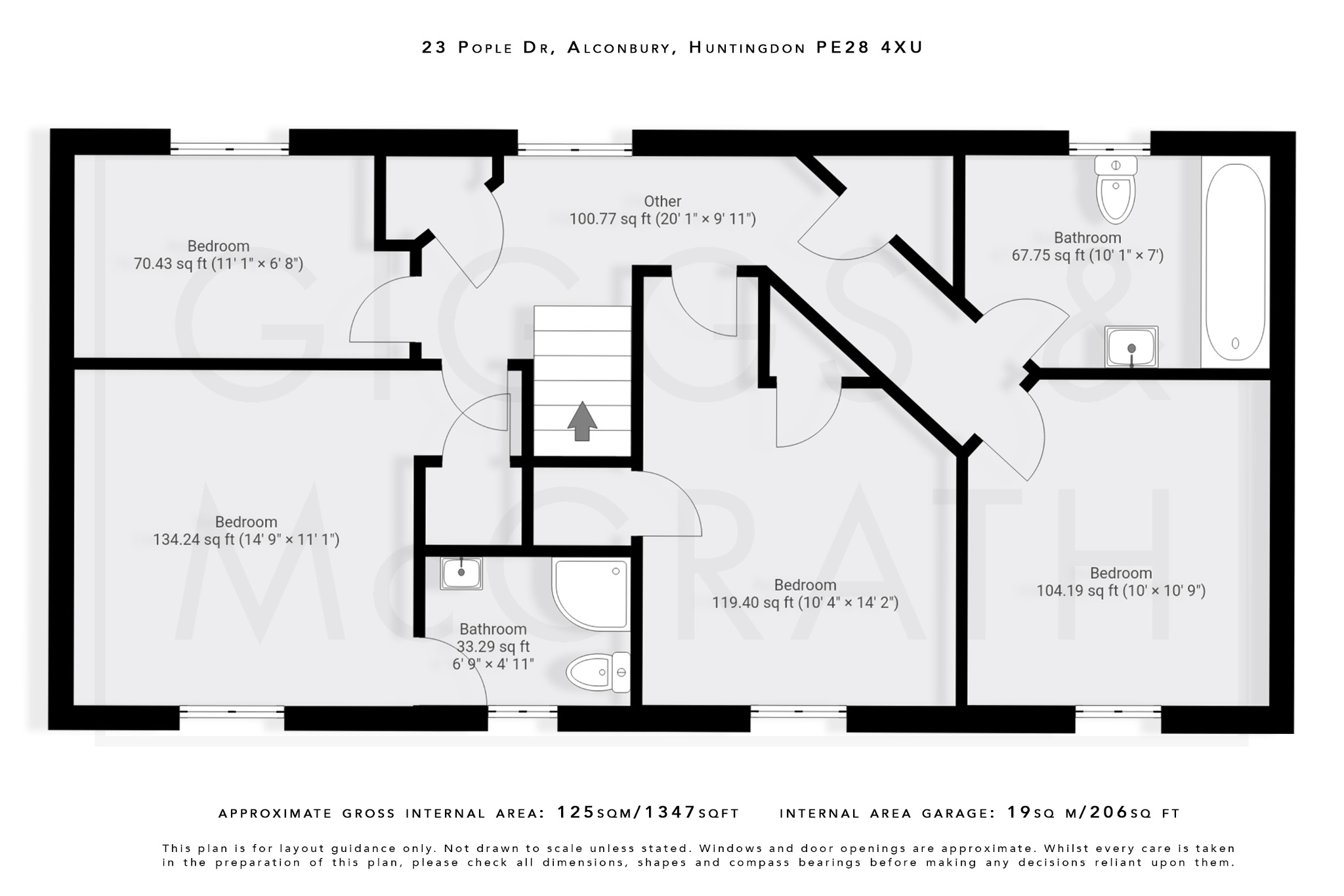 4 bed link detached house for sale in Alconbury Weald, Cambridgeshire - Property Floorplan