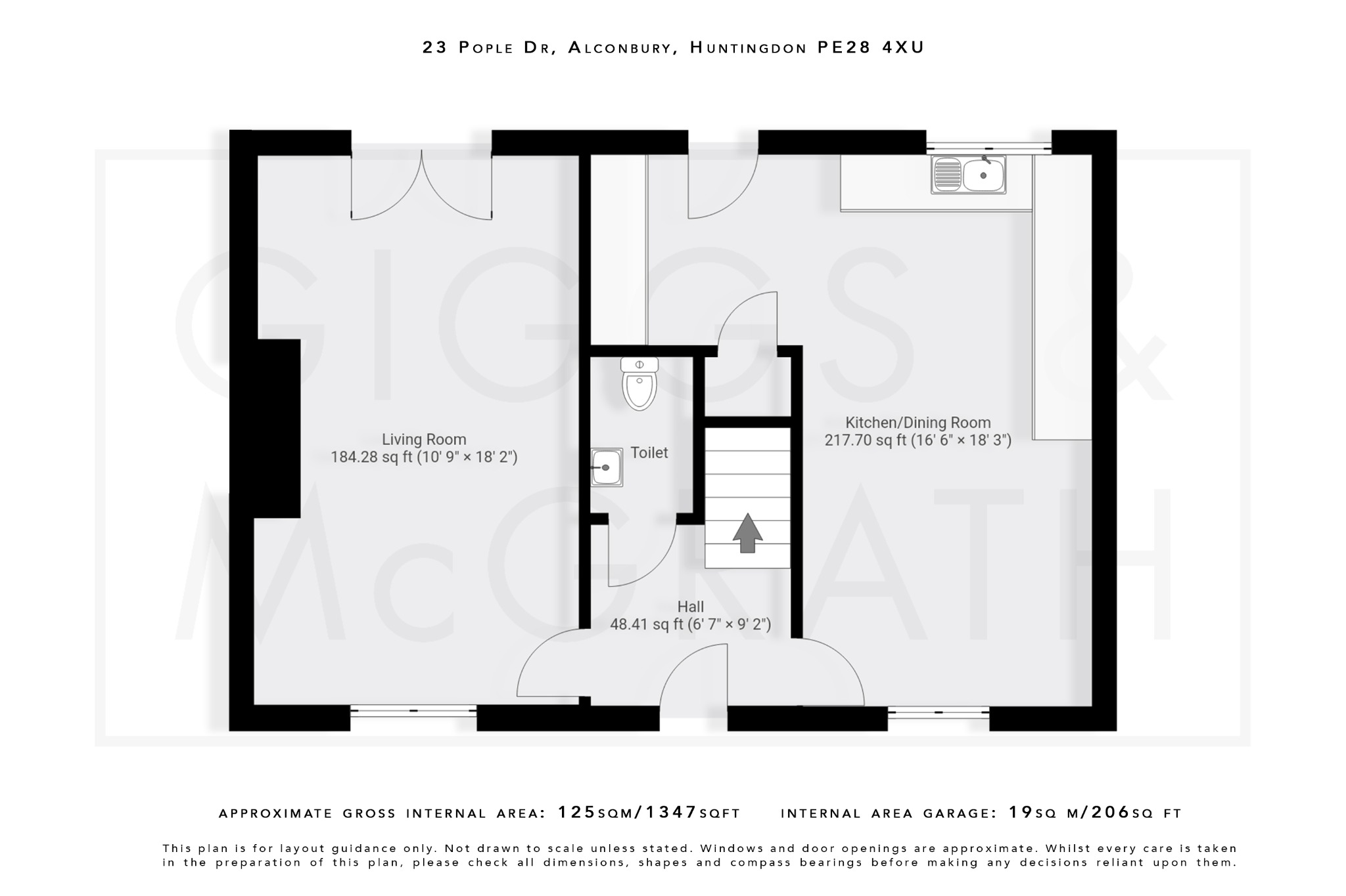 4 bed link detached house for sale in Alconbury Weald, Cambridgeshire - Property Floorplan