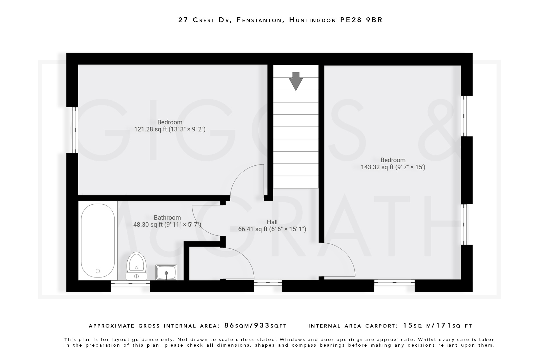 2 bed end of terrace house for sale in Fenstanton, Cambridgeshire - Property Floorplan