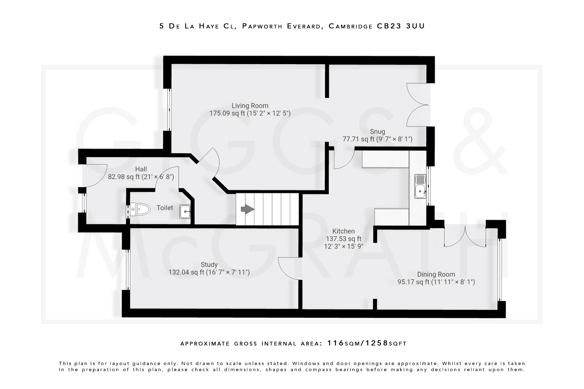 4 bed detached house for sale in Papworth Everard, Cambridgeshire - Property Floorplan