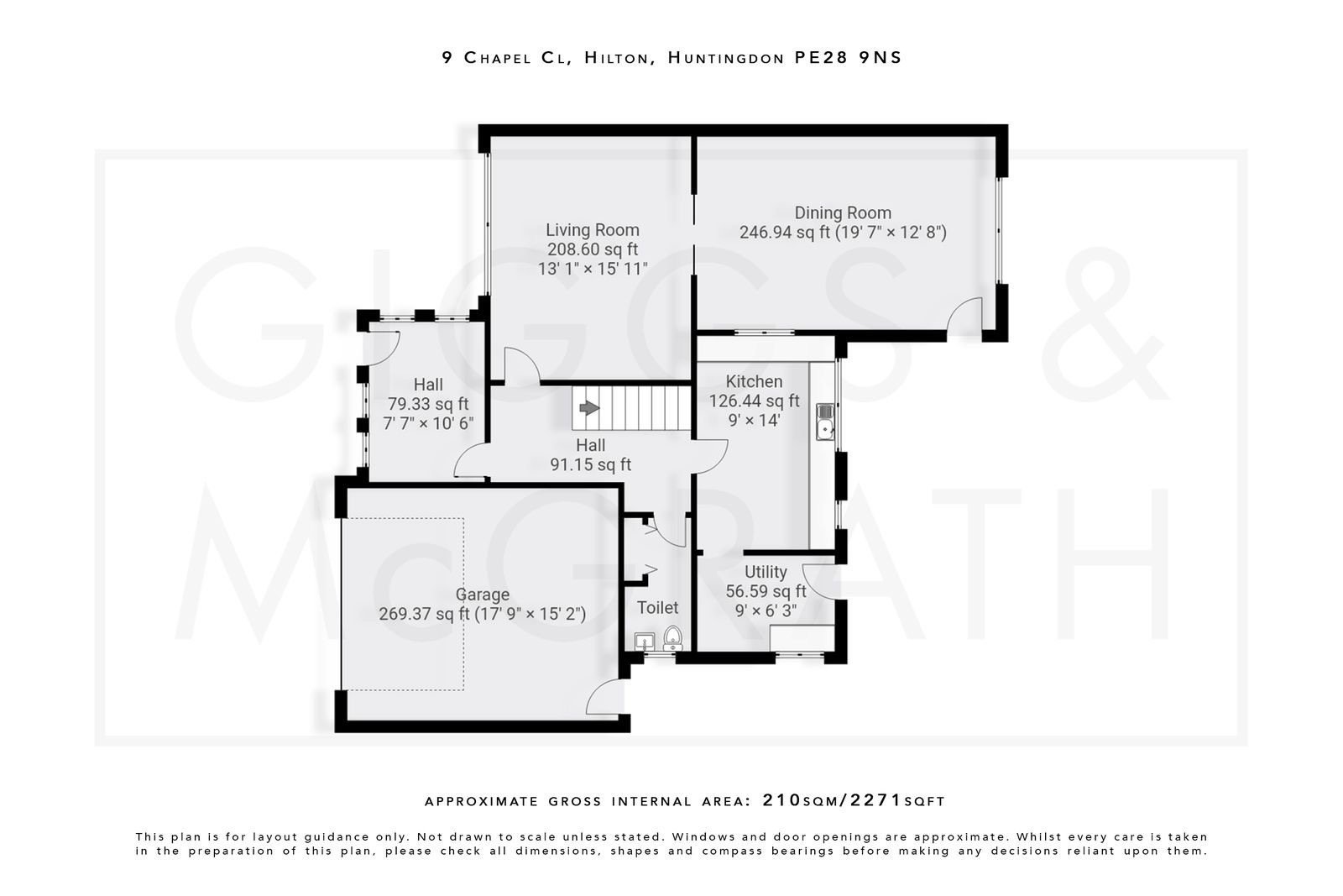 5 bed detached house for sale in Chapel Close, Huntingdon - Property Floorplan