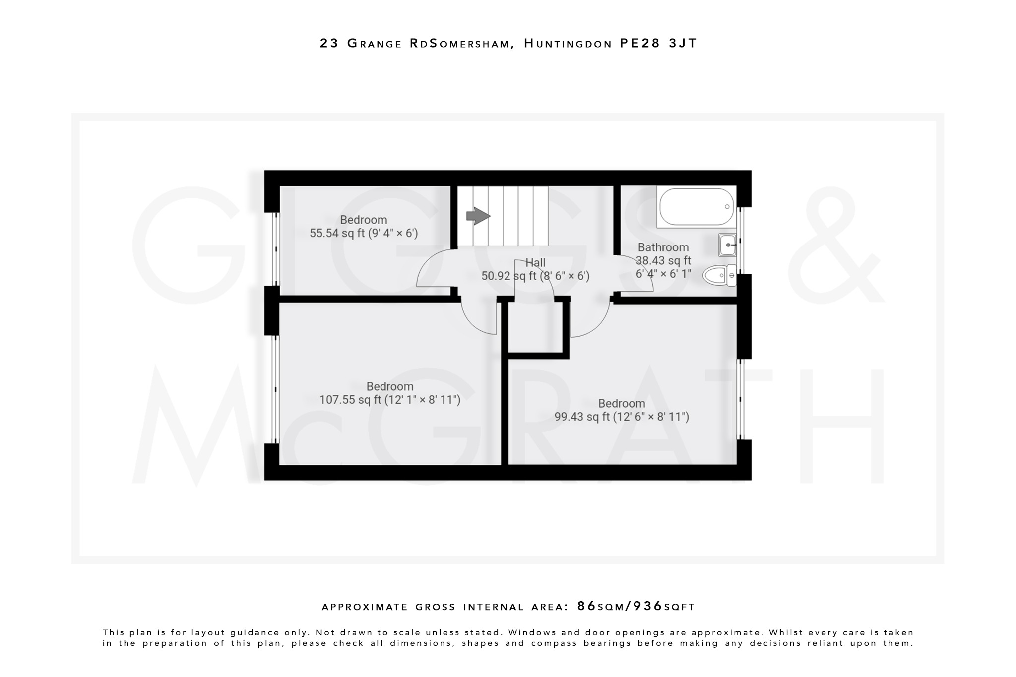 3 bed link detached house for sale in Somersham, Cambridgeshire - Property Floorplan