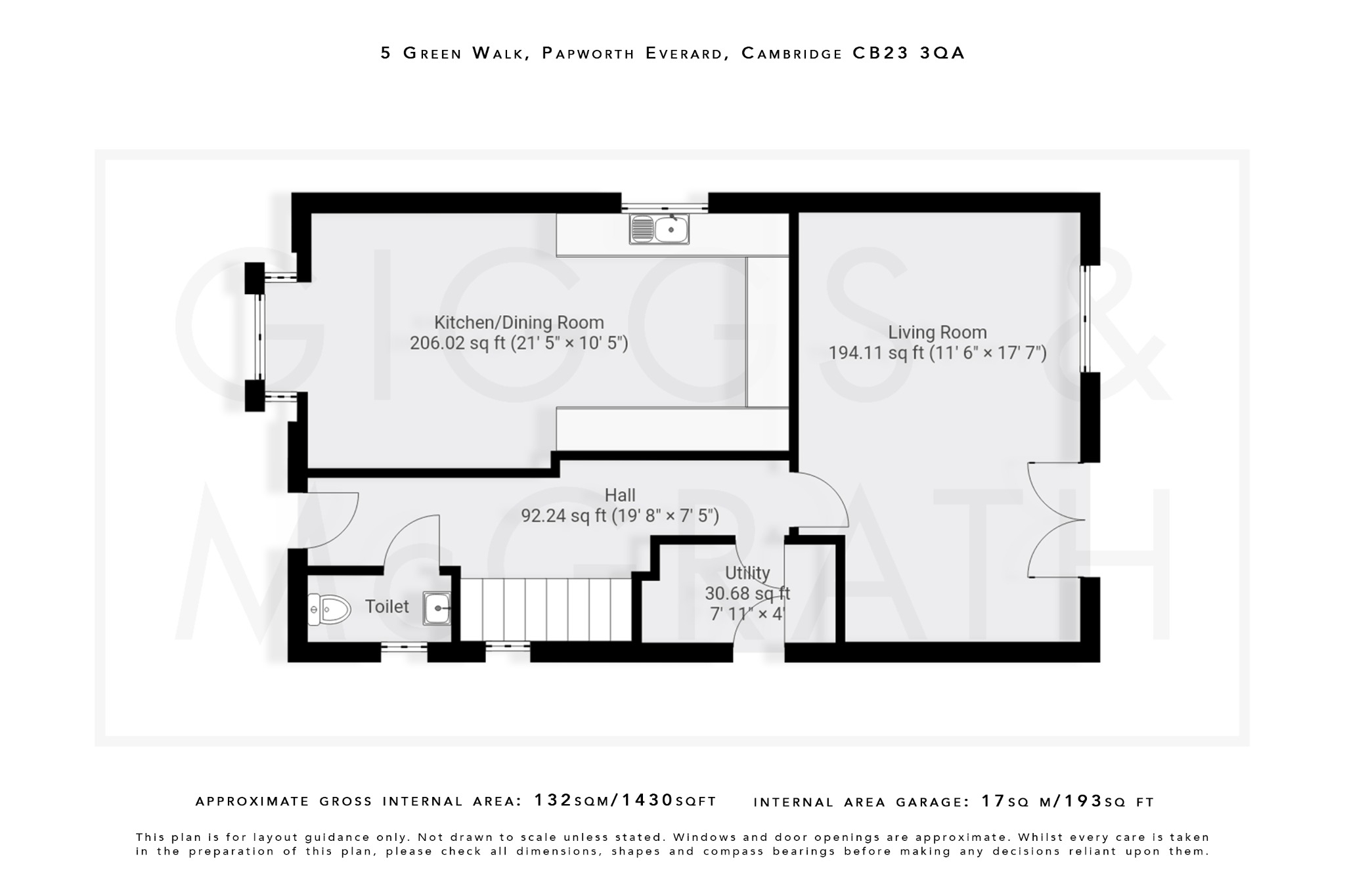 4 bed detached house for sale in Papworth Everard, Cambridgeshire - Property Floorplan