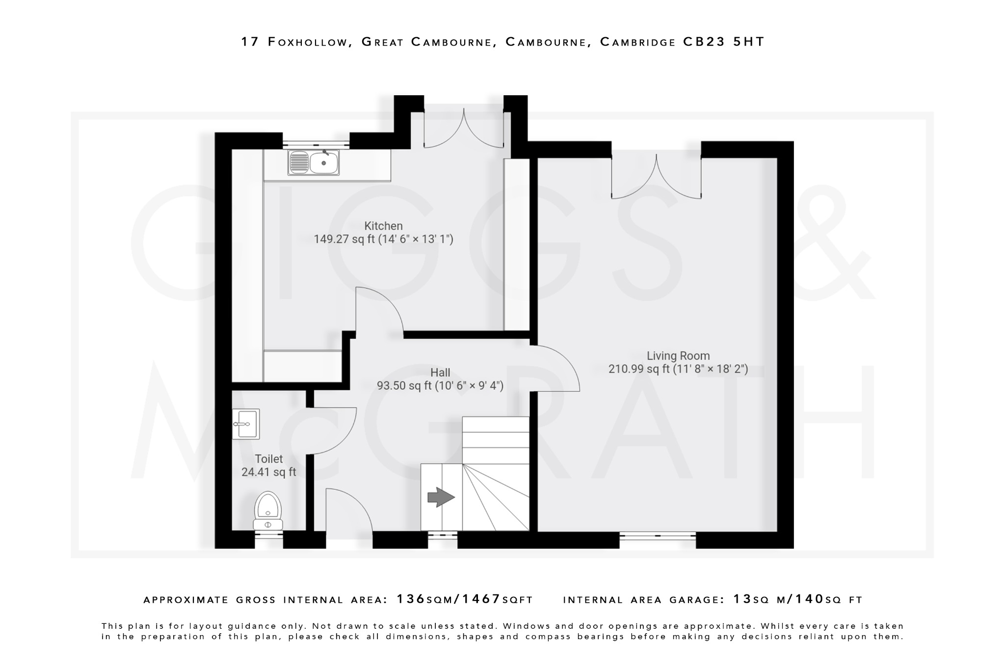 4 bed link detached house for sale in Great Cambourne, Cambridgeshire - Property Floorplan