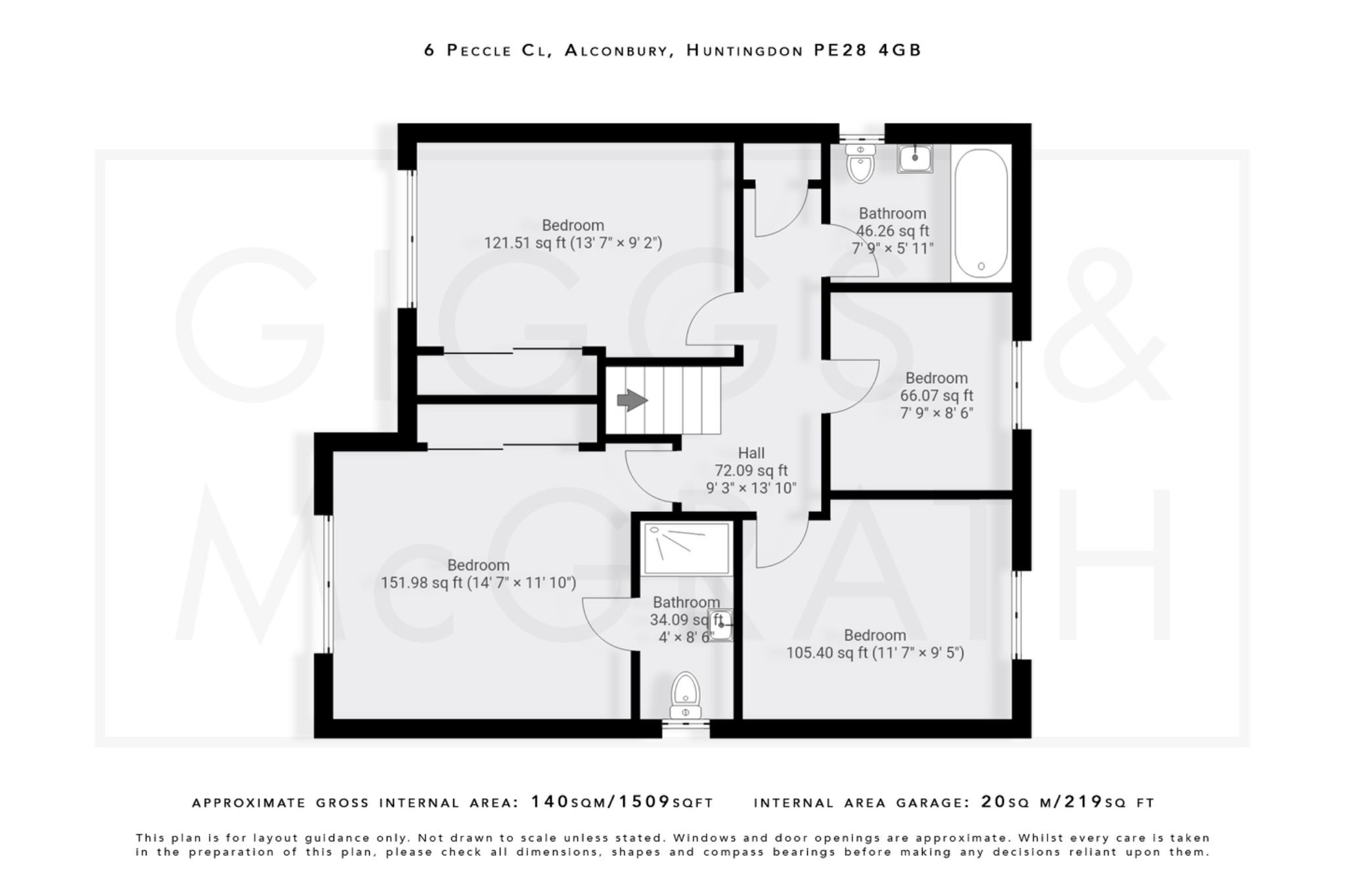 4 bed detached house for sale in Peccle Close, Huntingdon - Property Floorplan