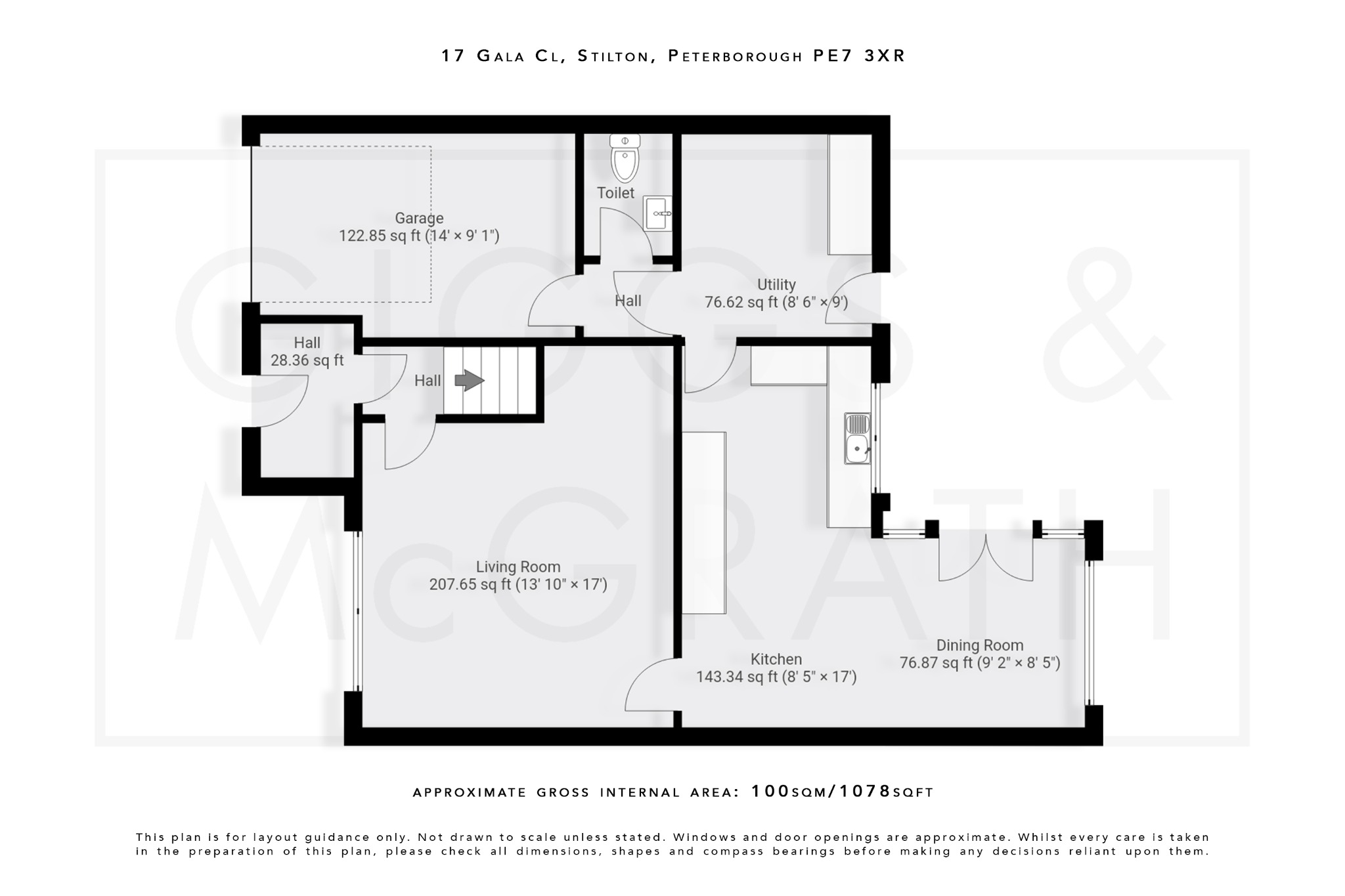 3 bed semi-detached house for sale in Stilton, Cambridgeshire - Property Floorplan