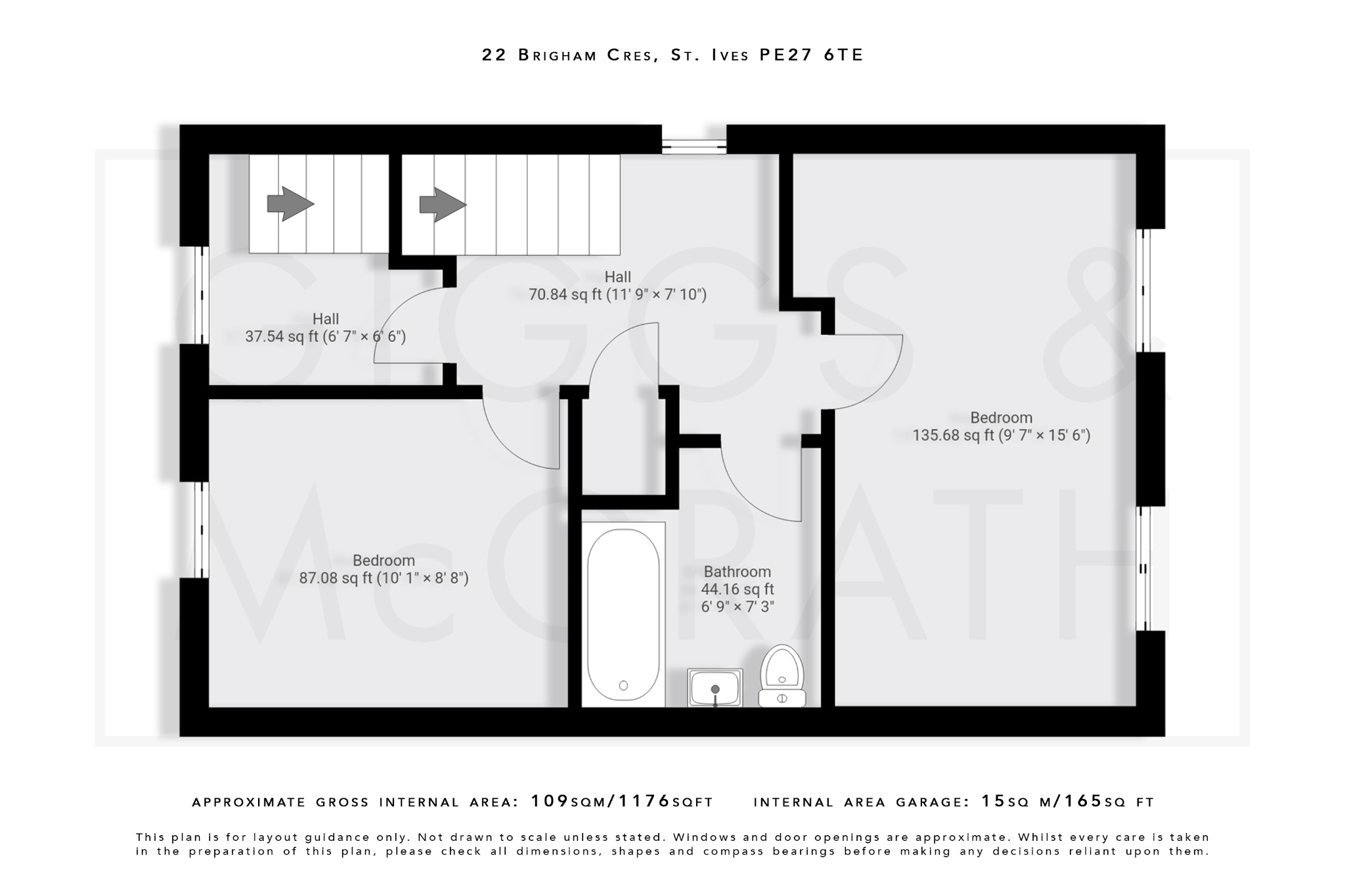 3 bed end of terrace house for sale in Brigham Crescent, St Ives - Property Floorplan