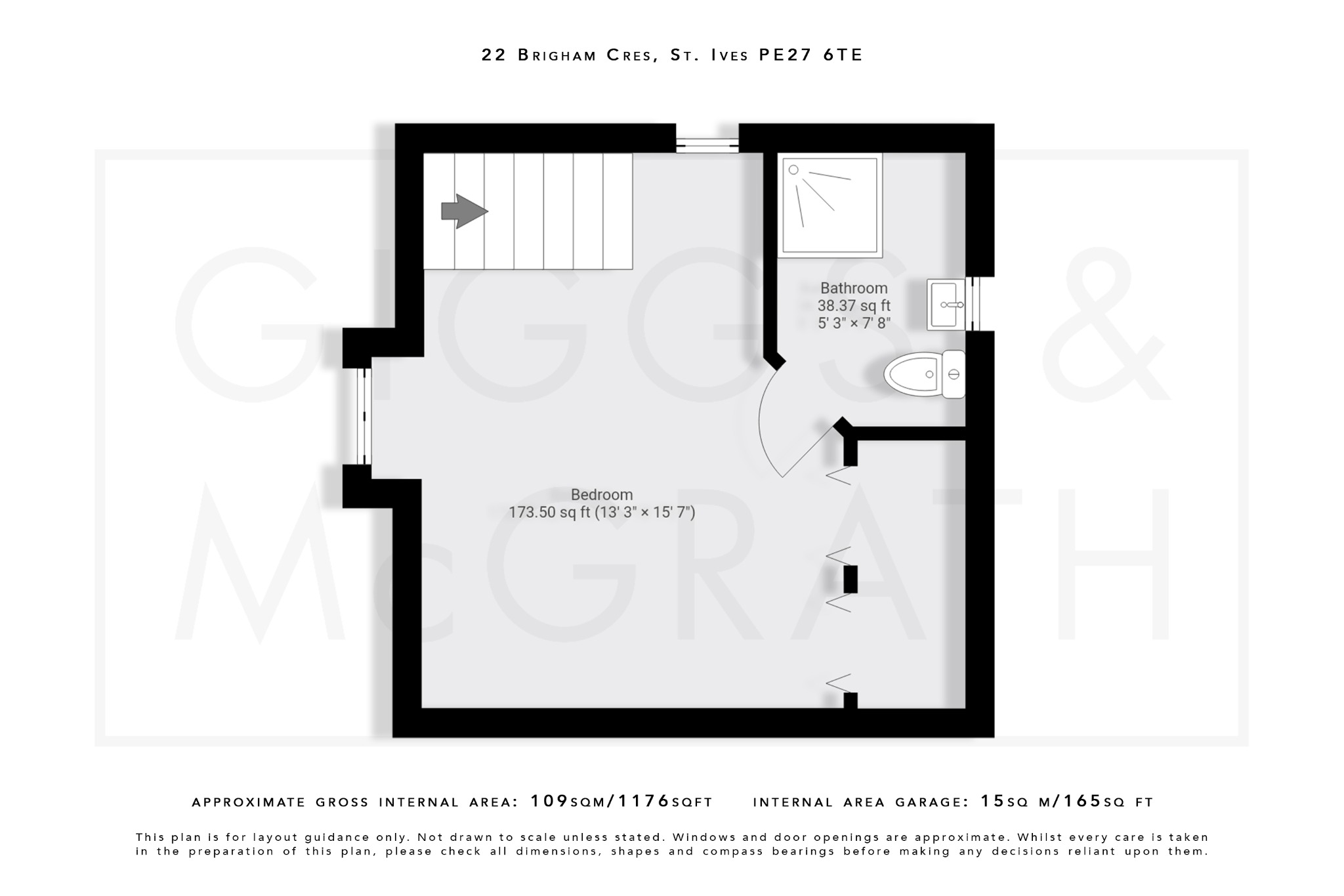 3 bed end of terrace house for sale in Brigham Crescent, St Ives - Property Floorplan