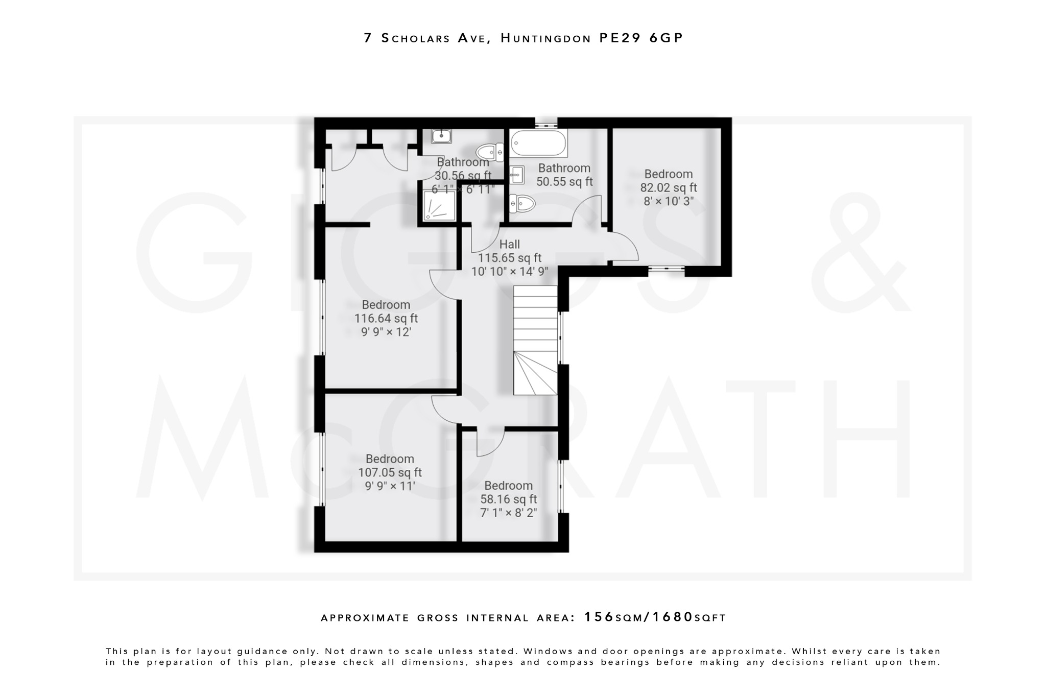 4 bed detached house for sale in Scholars Avenue, Huntingdon - Property Floorplan