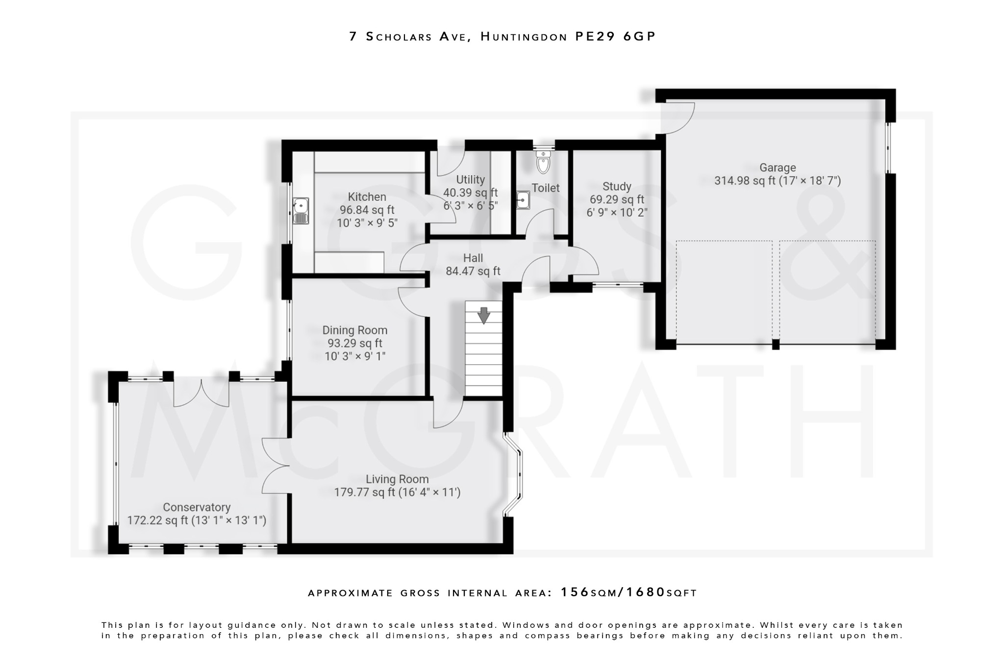 4 bed detached house for sale in Scholars Avenue, Huntingdon - Property Floorplan