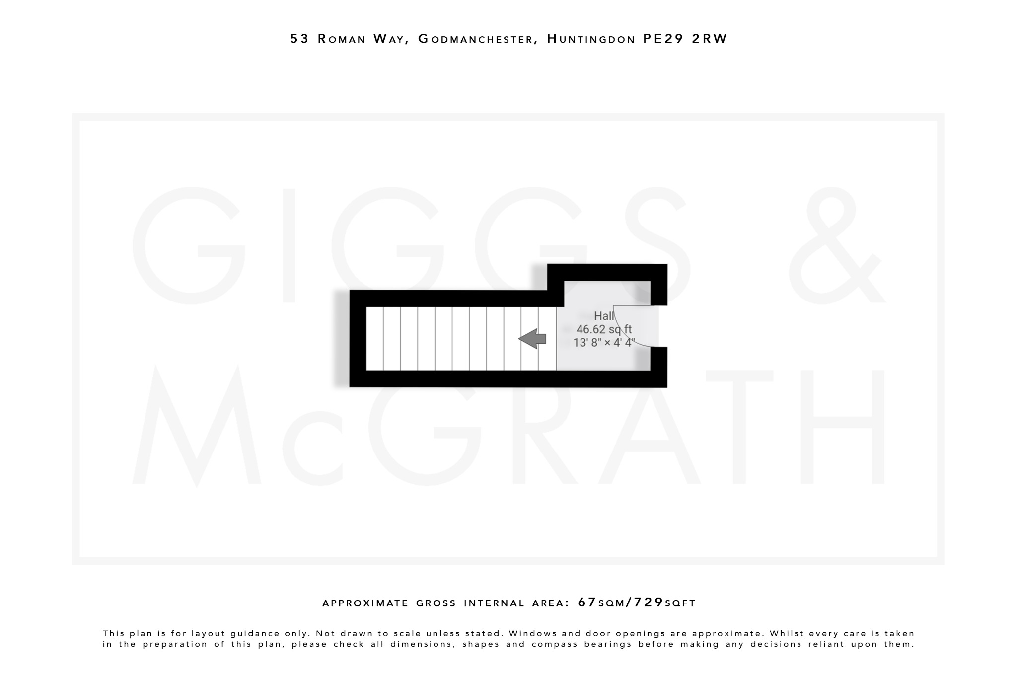 2 bed maisonette for sale in Roman Way, Cambridgeshire - Property Floorplan