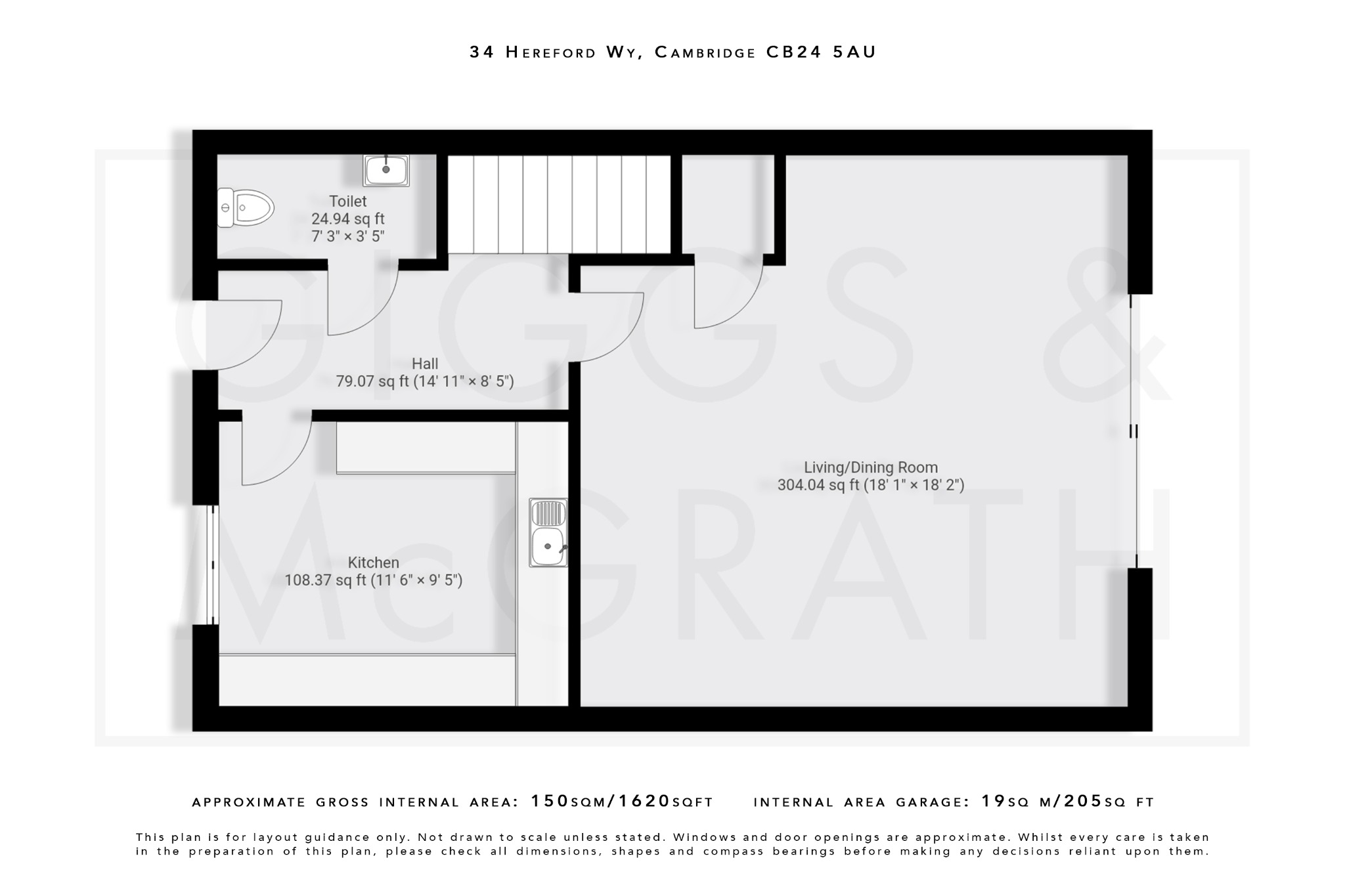 4 bed town house for sale in Hereford Way, Cambridgeshire - Property Floorplan