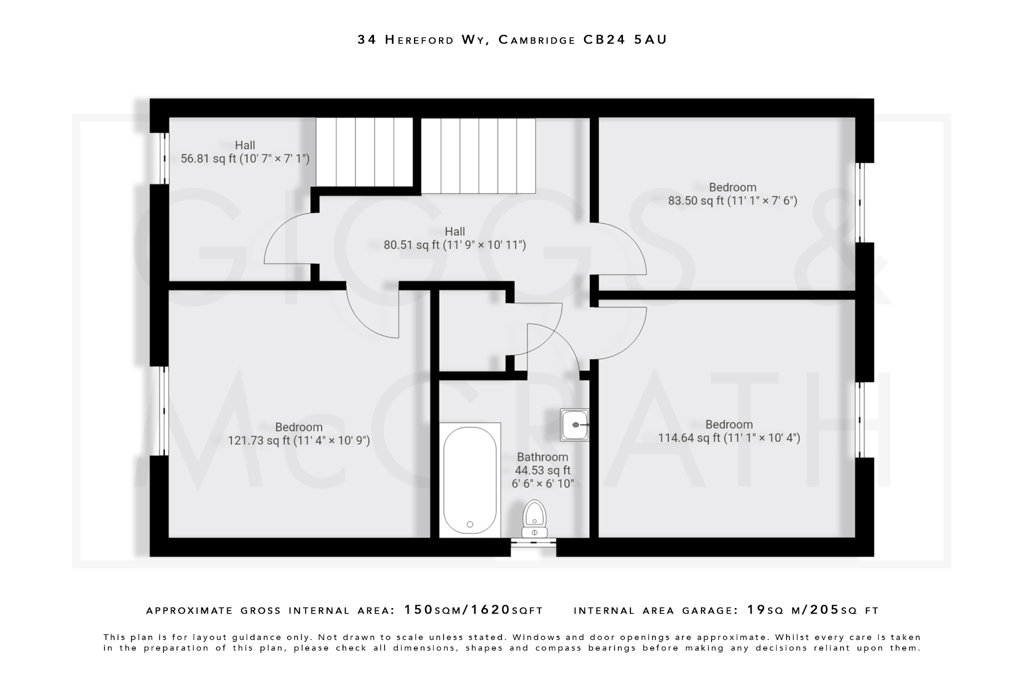 4 bed town house for sale in Hereford Way, Cambridgeshire - Property Floorplan