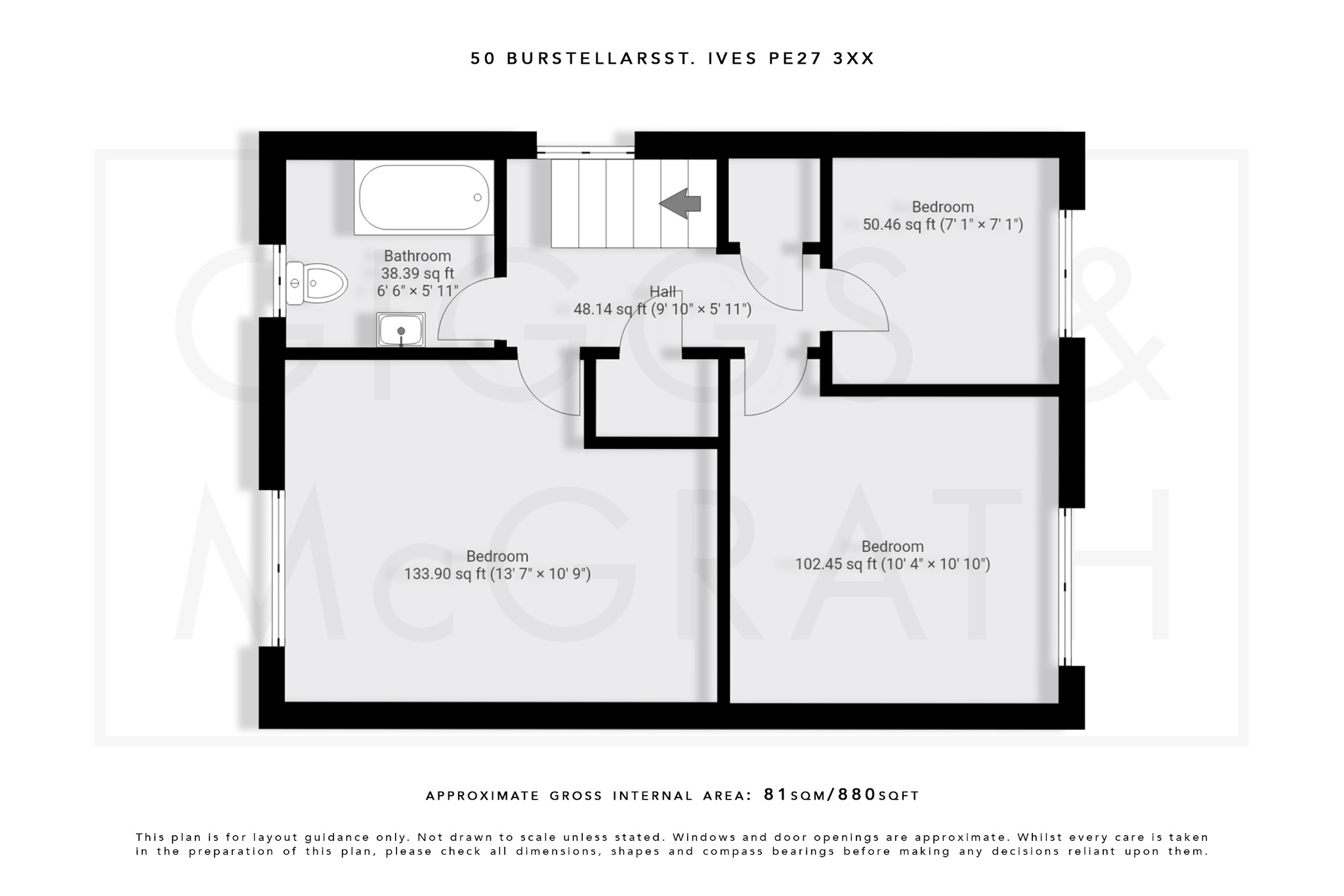 3 bed semi-detached house for sale in Burstellars, St. Ives - Property Floorplan