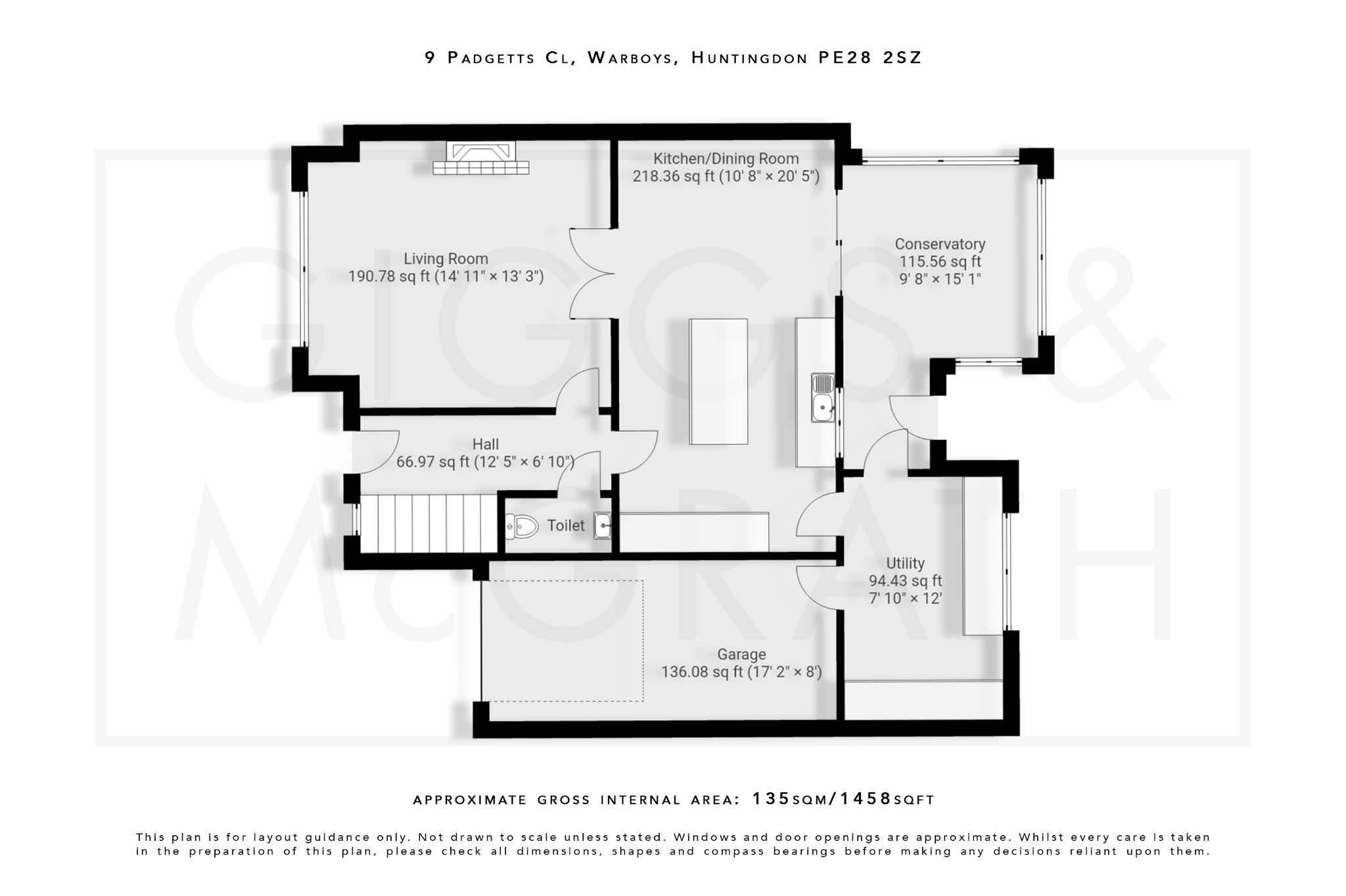 4 bed detached house for sale in Padgetts Close, Cambridgeshire - Property Floorplan