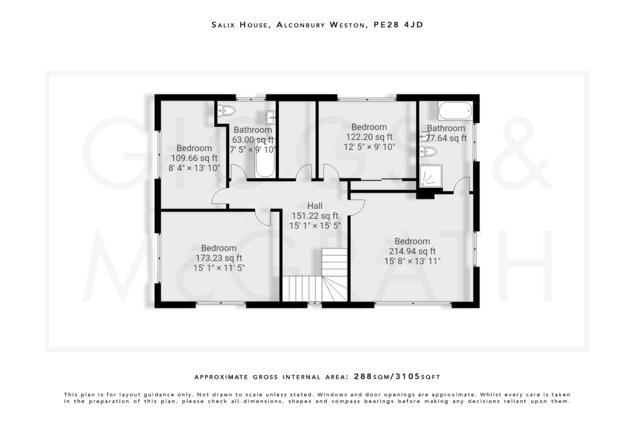 4 bed detached house for sale in Hamerton Road, Huntingdon - Property Floorplan