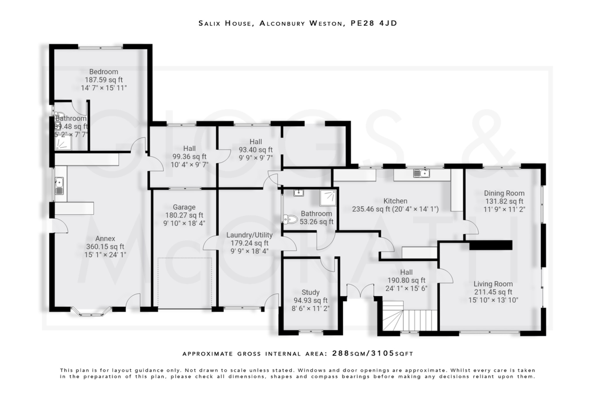 4 bed detached house for sale in Hamerton Road, Huntingdon - Property Floorplan