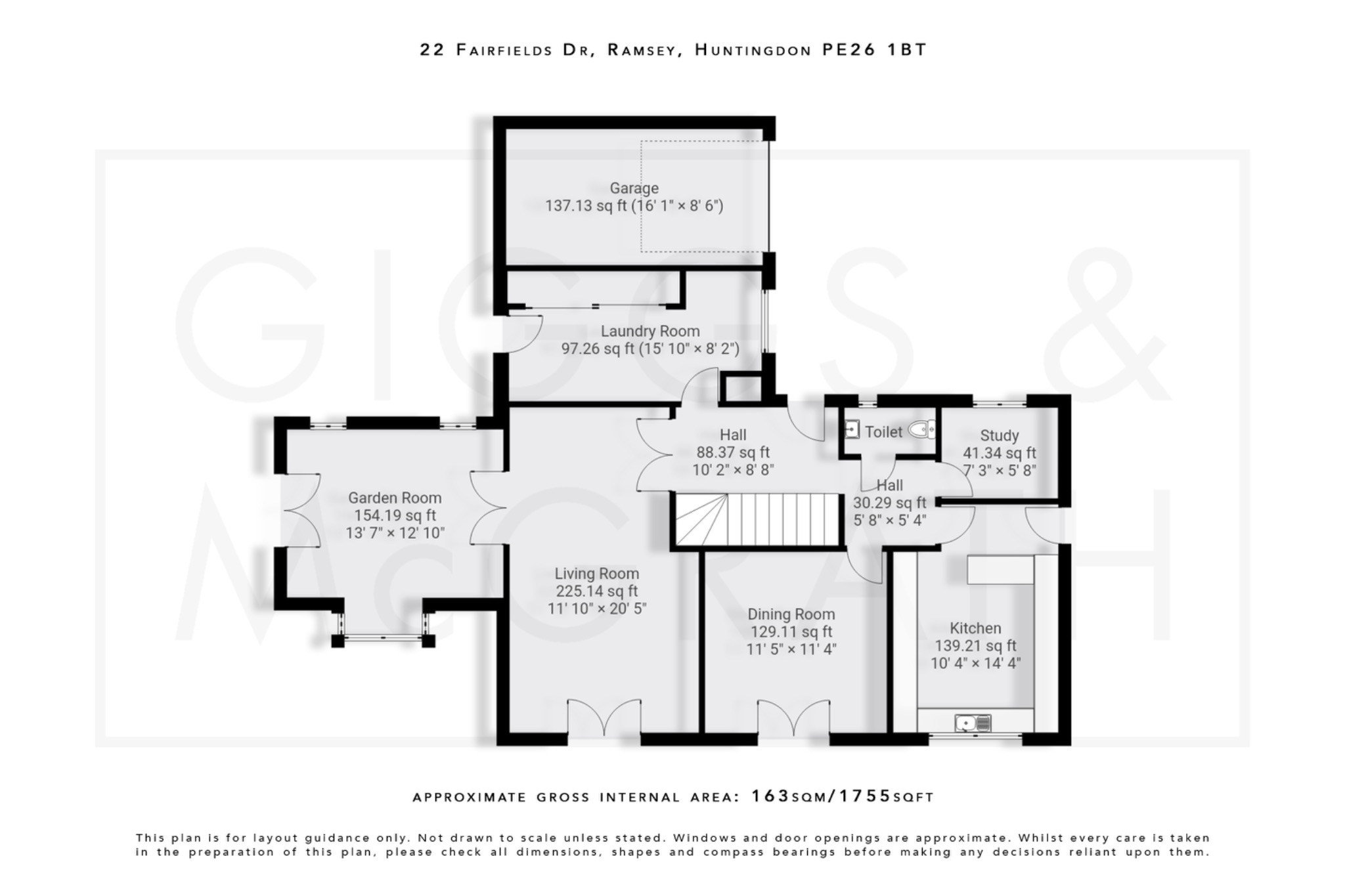 4 bed detached house for sale in Fairfields Drive, Cambridgeshire - Property Floorplan