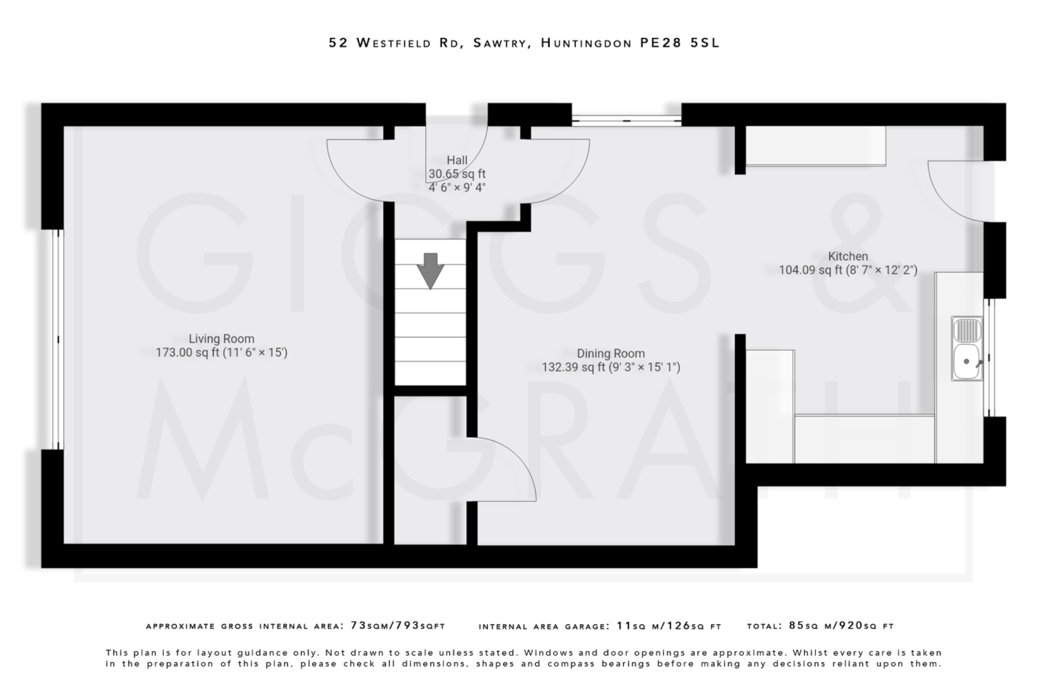 3 bed semi-detached house for sale in Westfield Road, Huntingdon - Property Floorplan