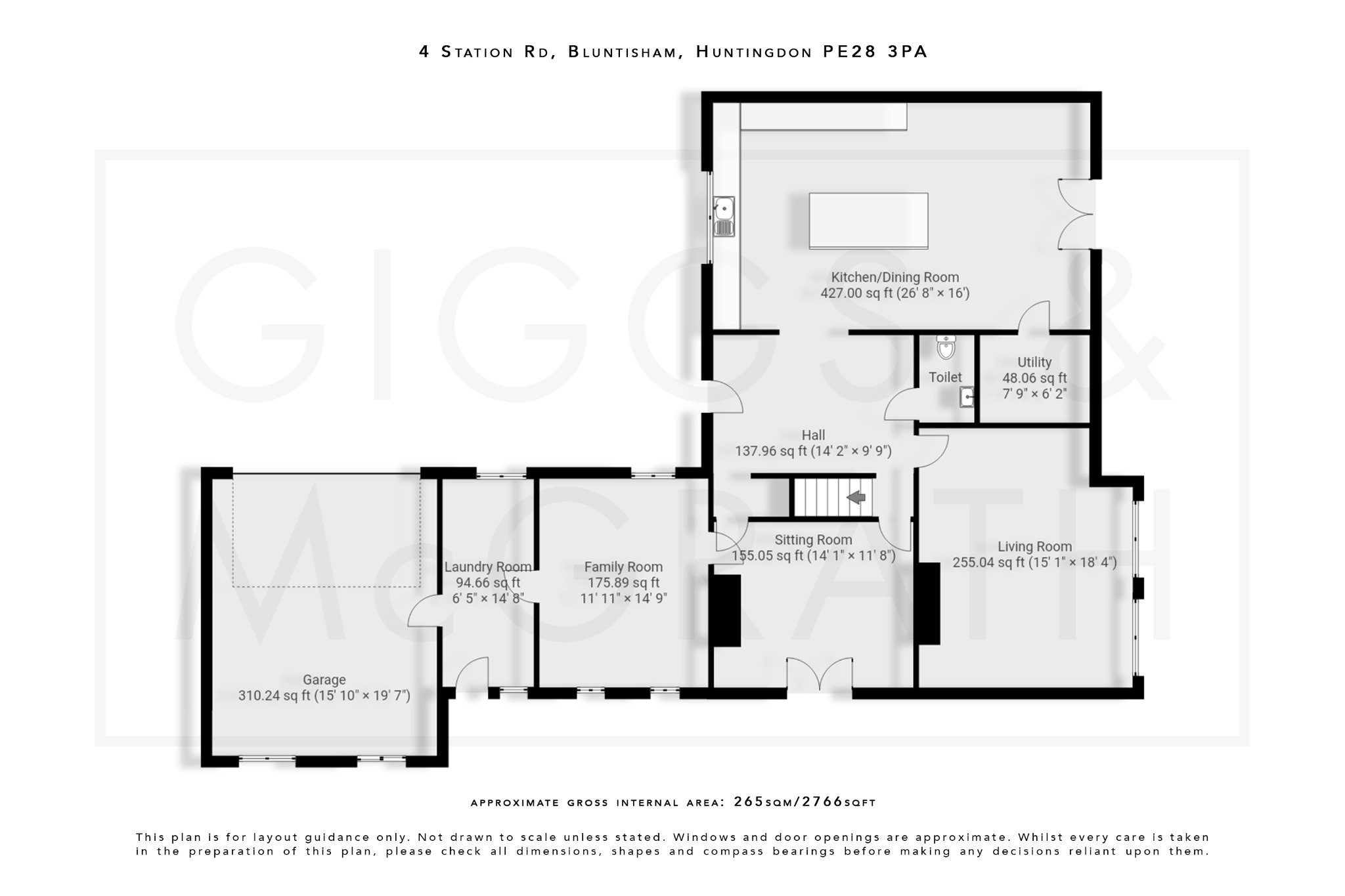 5 bed detached house for sale in Station Road, Cambridgeshire - Property Floorplan