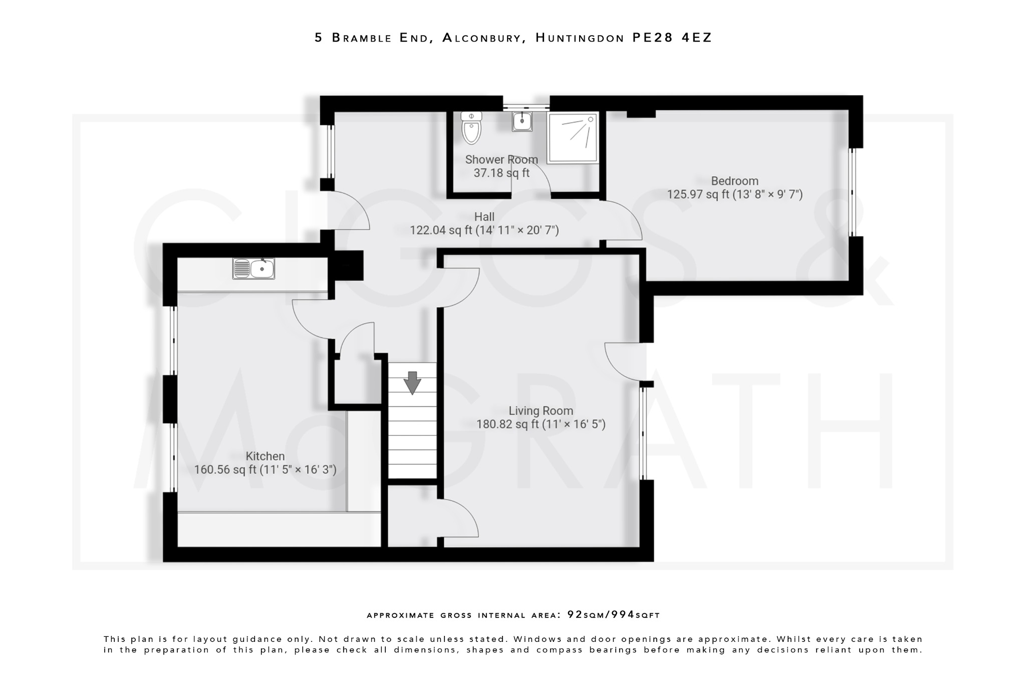 4 bed semi-detached house for sale in Bramble End, Cambridgeshire - Property Floorplan