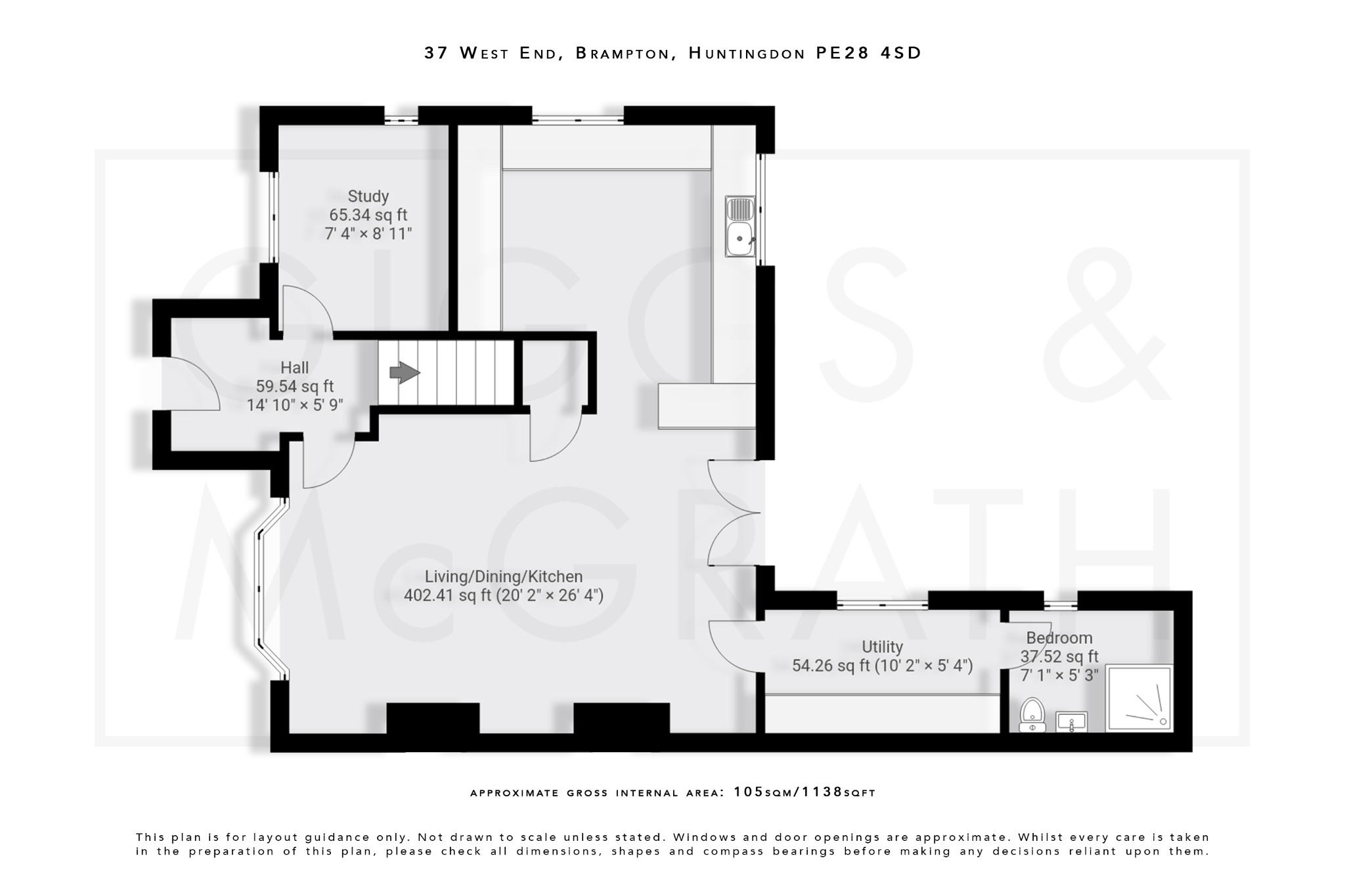 4 bed semi-detached house for sale in West End, Cambridgeshire - Property Floorplan