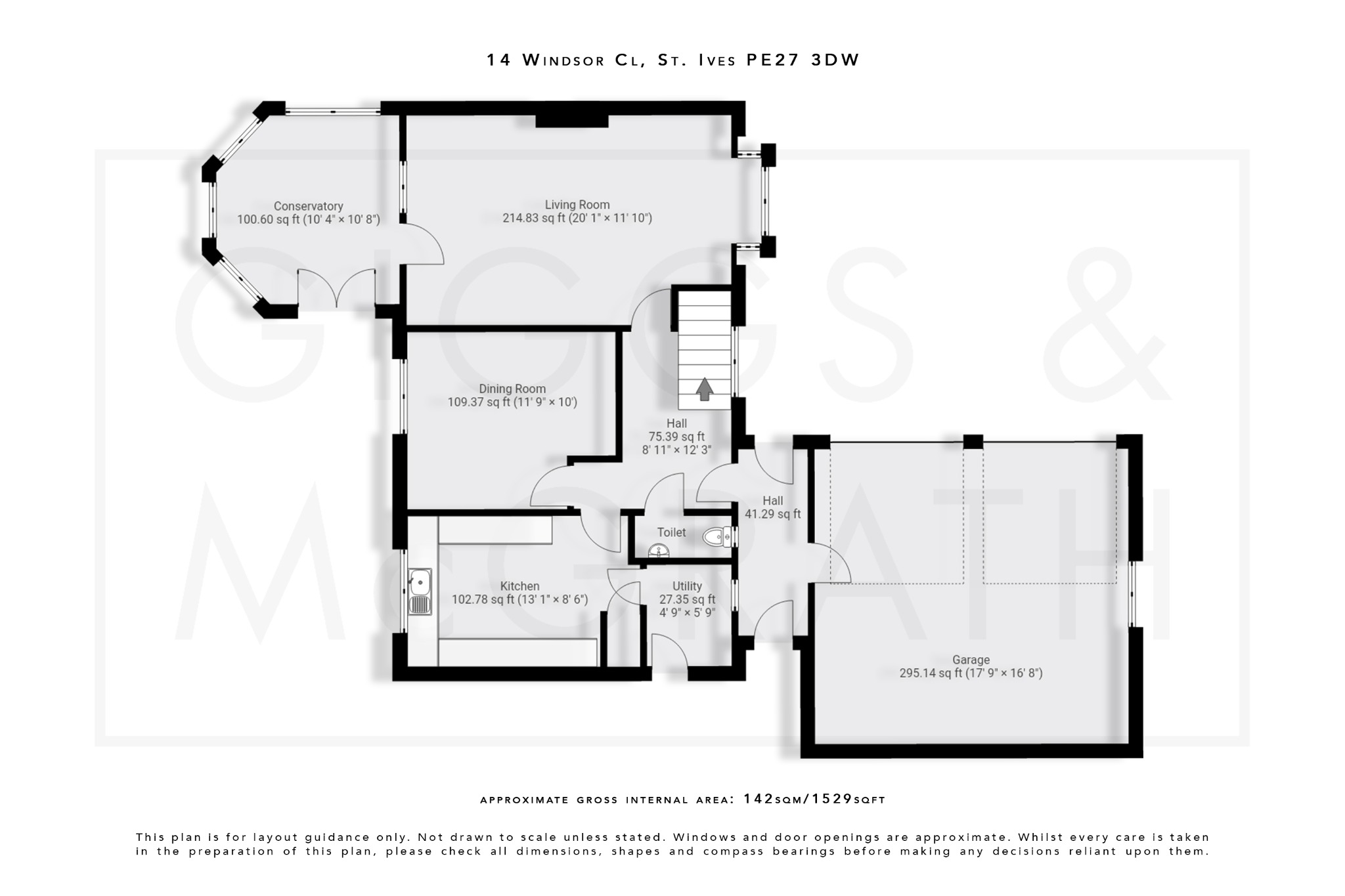 4 bed detached house for sale in Windsor Close, St Ives - Property Floorplan