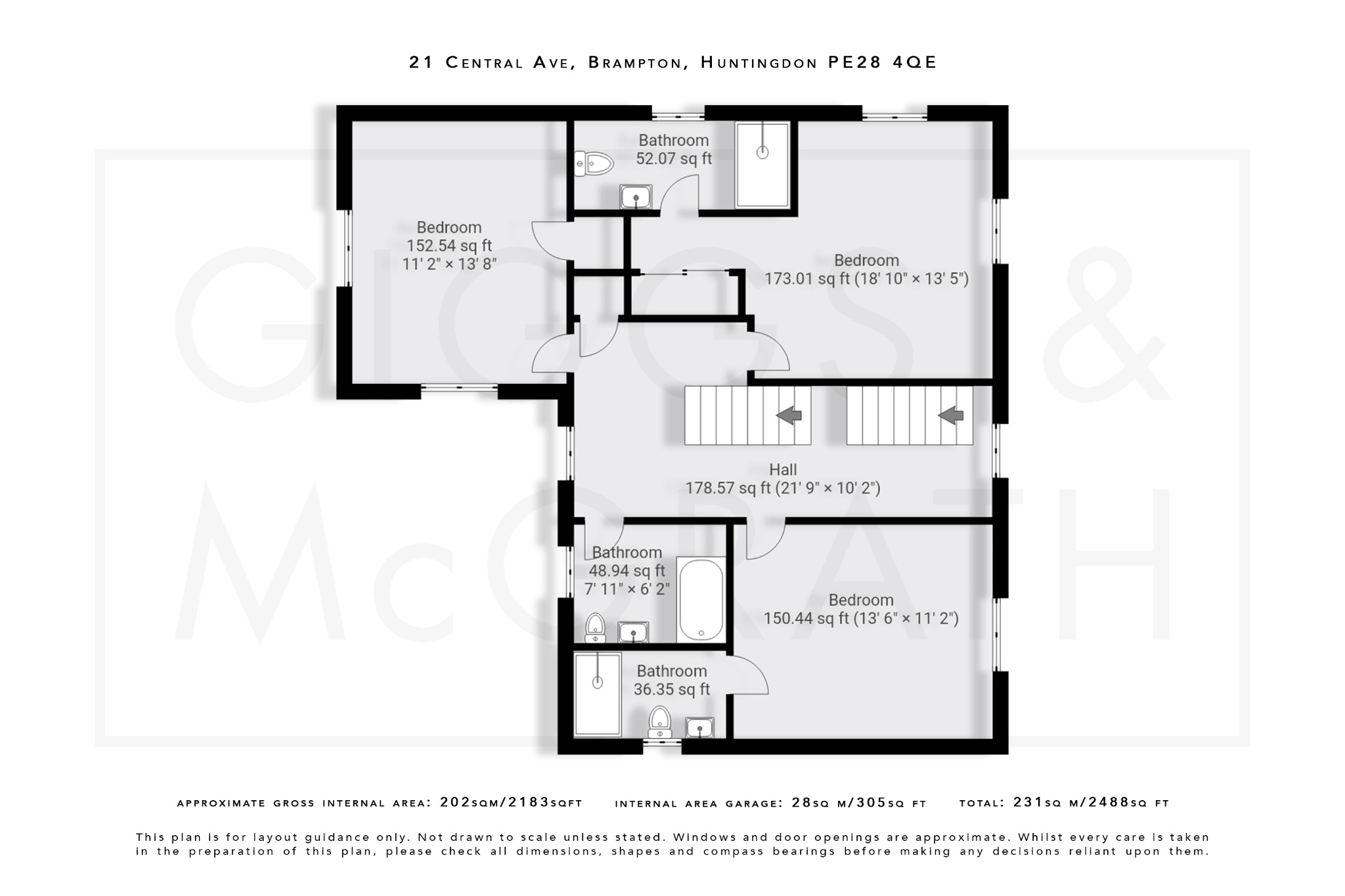 5 bed detached house for sale in Central Avenue, Cambridgeshire - Property Floorplan