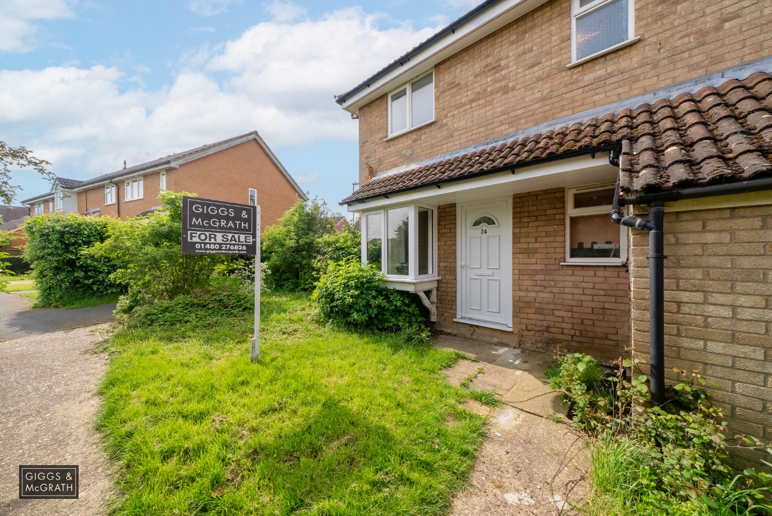 1 bed terraced house for sale in Bure Close, St. Ives, PE27