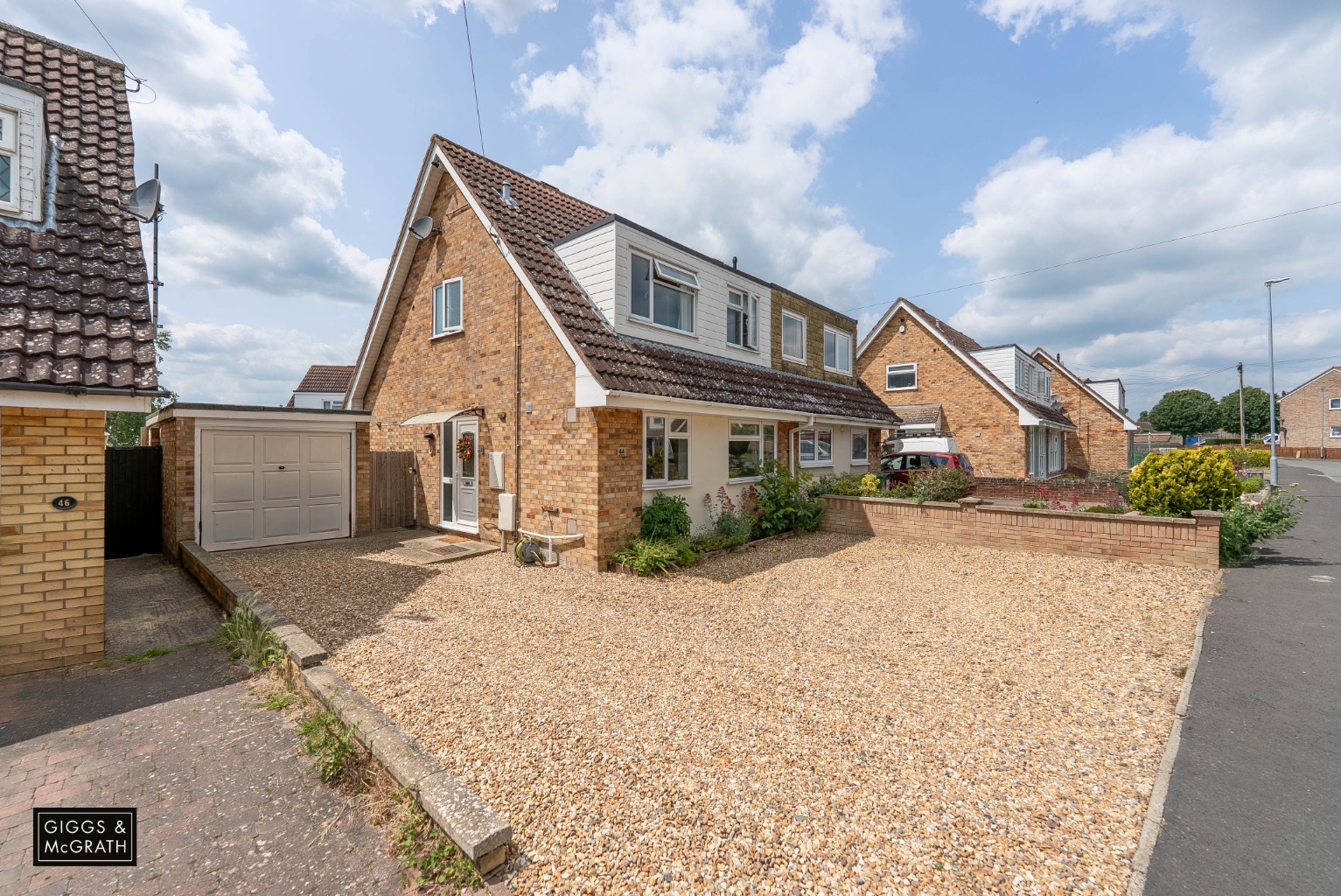 3 bed semi-detached house for sale in Alconbury, Cambridgeshire - Property Image 1