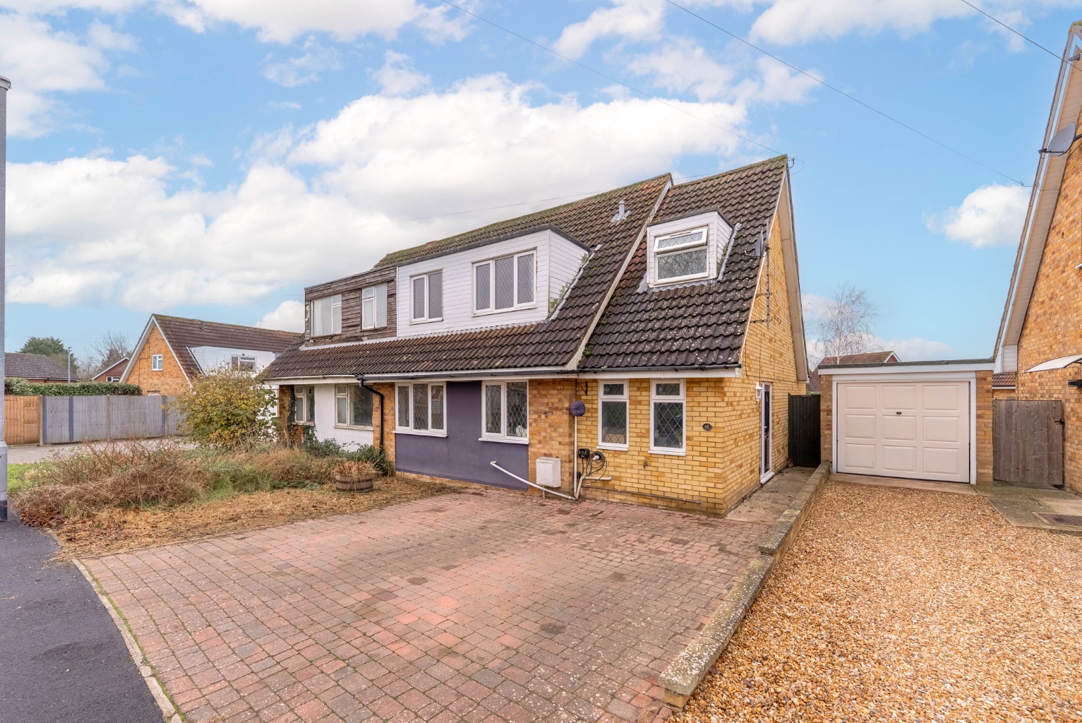 3 bed semi-detached house for sale in Manor Lane, Huntingdon, PE28