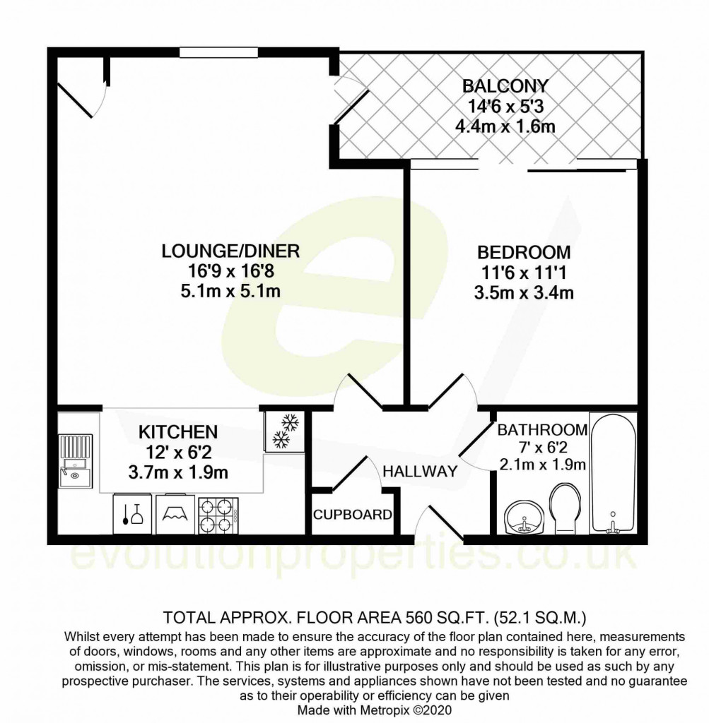1 bed apartment to rent in Sir John Fogge Avenue, Ashford - Property Floorplan