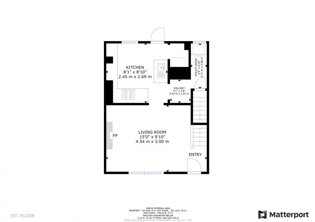 2 bed terraced house for sale in Chester Road, Westgate On Sea - Property floorplan