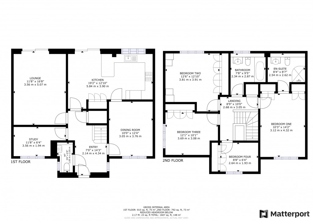 4 bed detached house for sale in Collie Drive, Ashford - Property floorplan