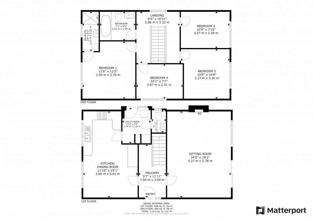 4 bed detached house for sale in Cherry Gardens, New Romney - Property floorplan