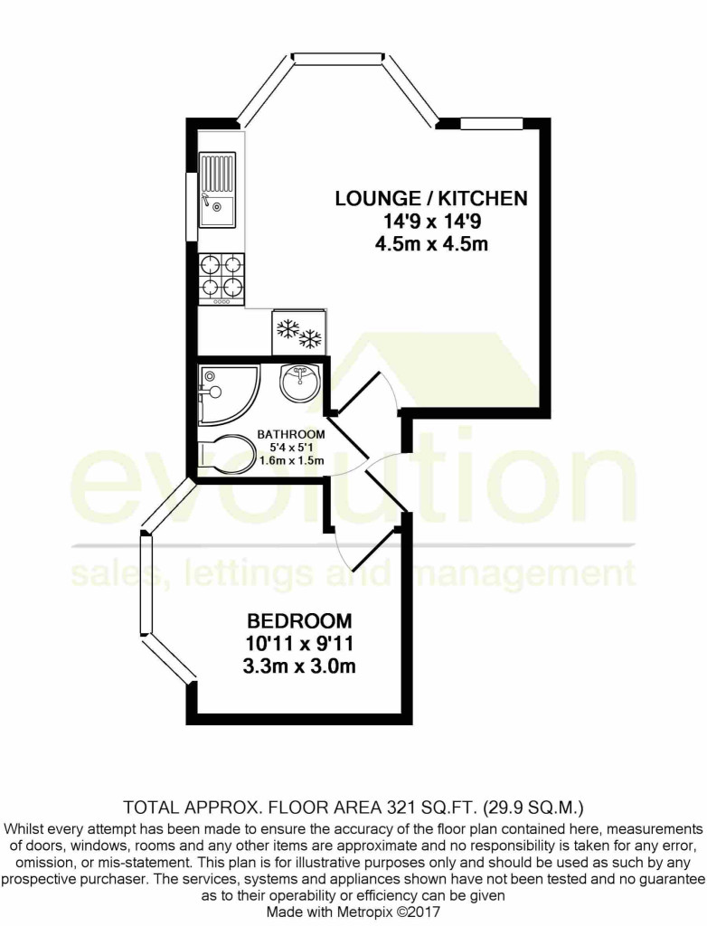 1 bed flat to rent in Broadmead Road, Folkestone - Property floorplan