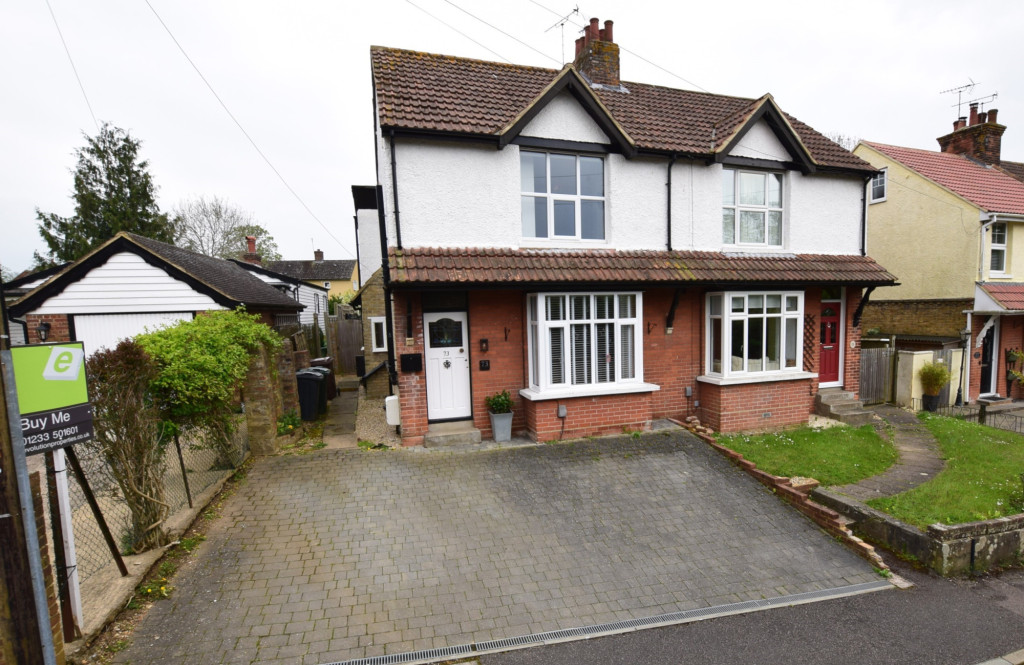 3 bed semi-detached house for sale in Burton Road, Ashford  - Property Image 1