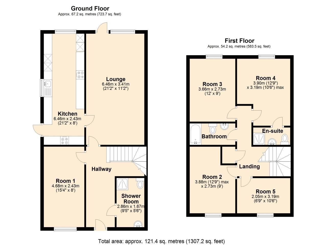1 bed house / flat share to rent in Lime Grove, Royston - Property Floorplan