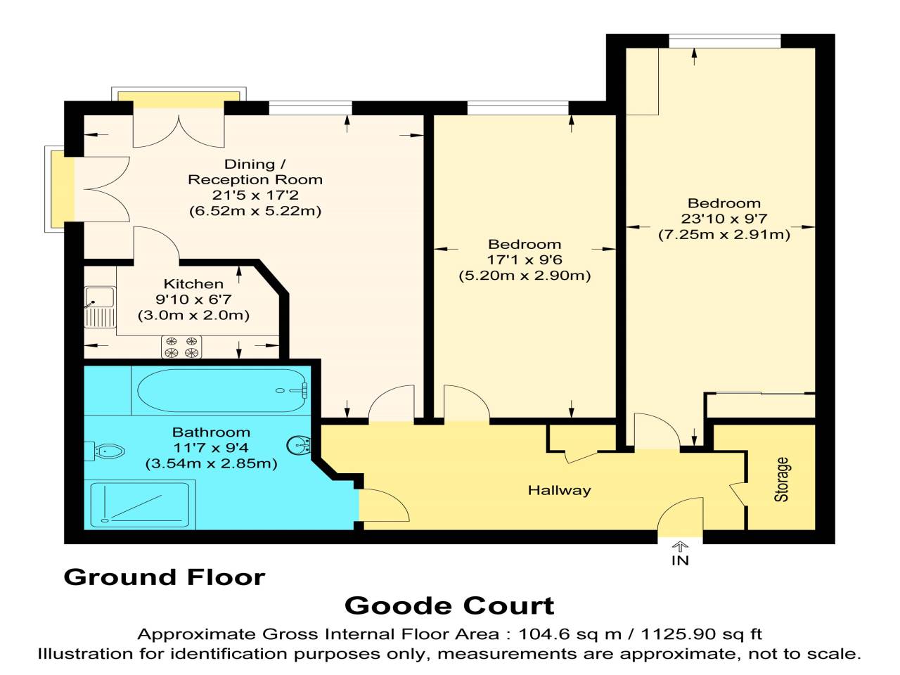 2 bed retirement property for sale in Goodes Court, Royston - Property Floorplan