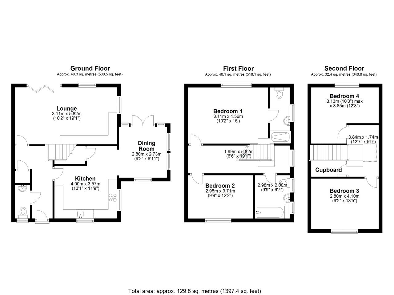 4 bed house for sale in Tavern Close, Barkway road - Property Floorplan