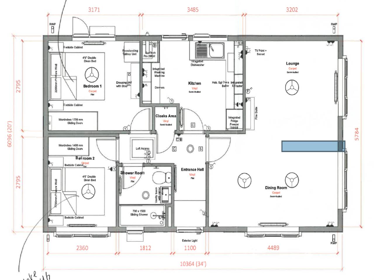 2 bed detached house for sale in Badgers Holt, Longstanton  - Property Floorplan