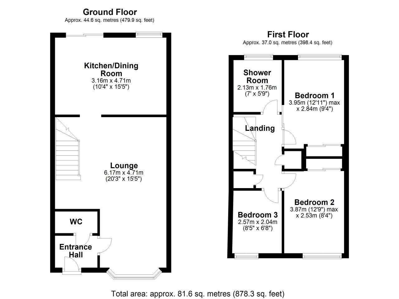 3 bed semi-detached house for sale in Beldam Avenue, Royston - Property Floorplan