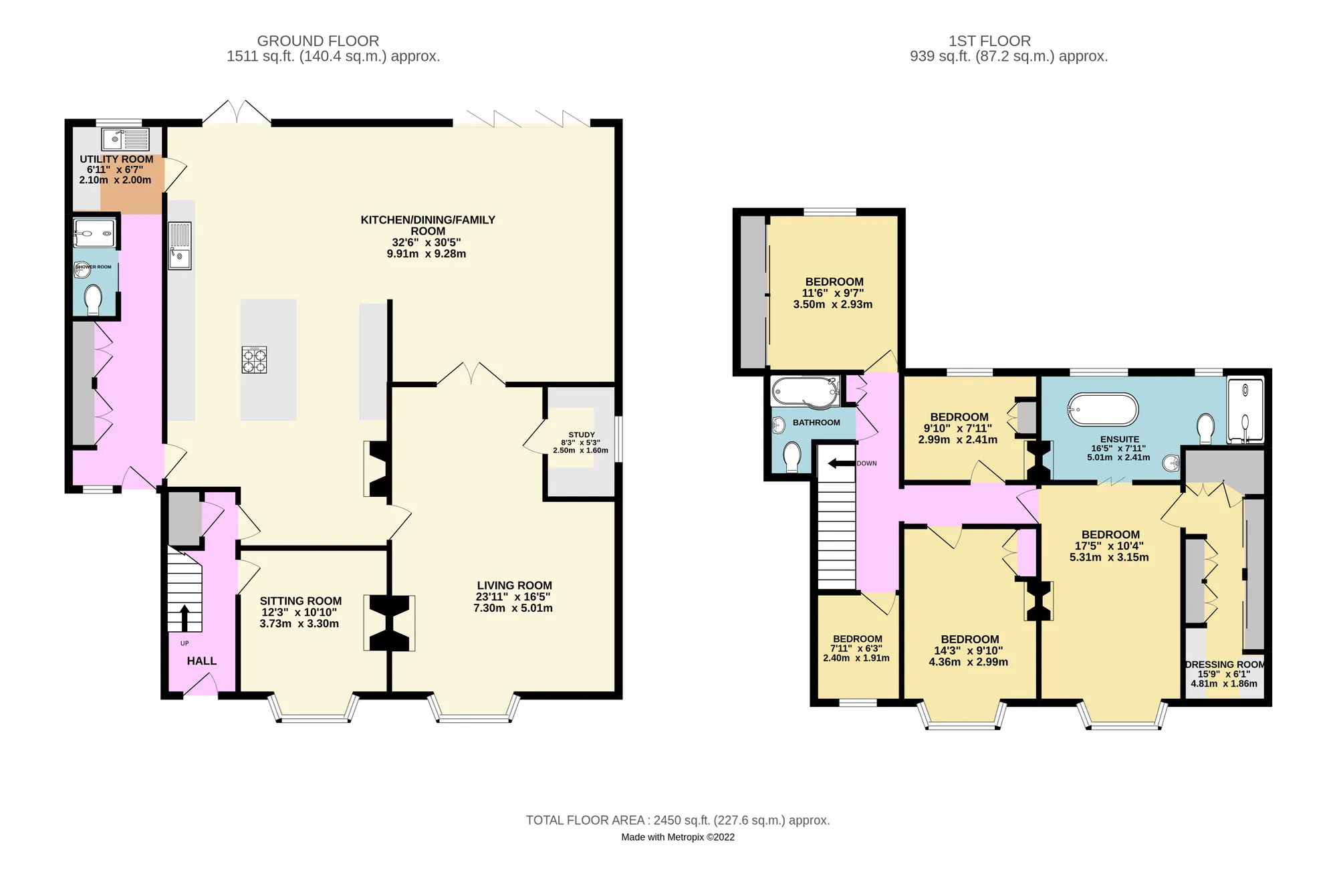 5 bed detached house for sale in Red Lane, Kenilworth - Property floorplan