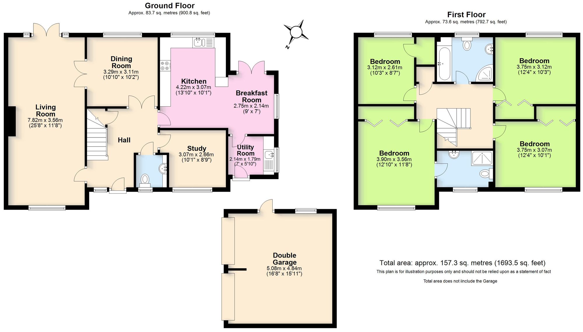 4 bed detached house for sale in Lawrence Gardens, Kenilworth - Property floorplan