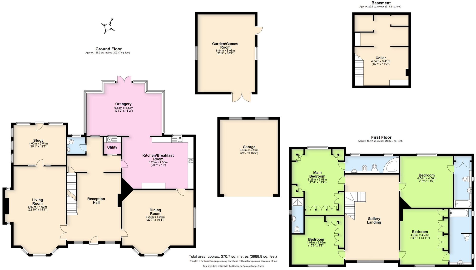 4 bed detached house for sale in Beverley Road, Leamington Spa - Property floorplan