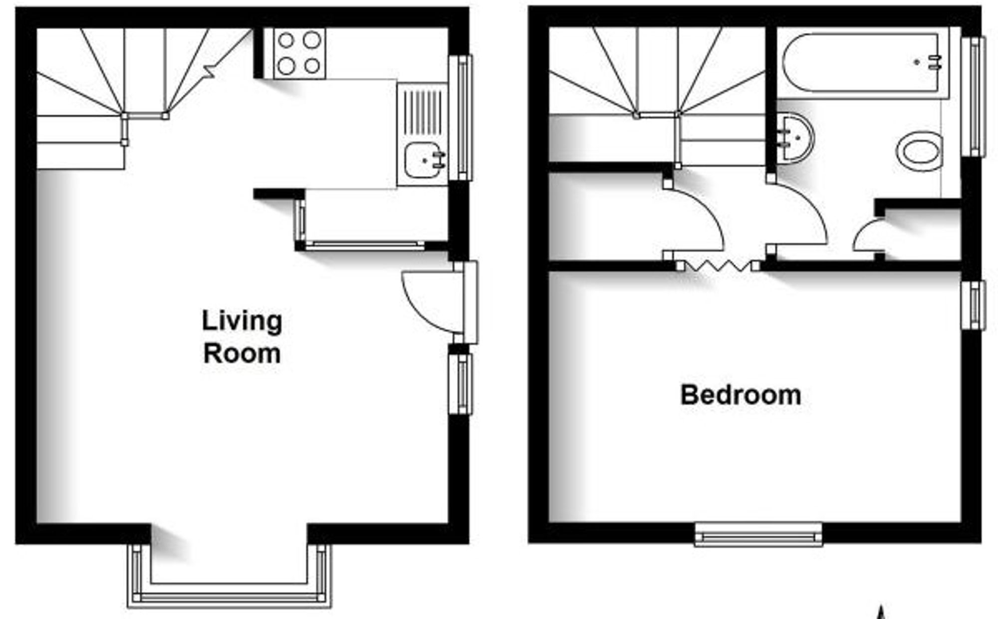 1 bed house to rent in Spring Pool, Warwick - Property floorplan